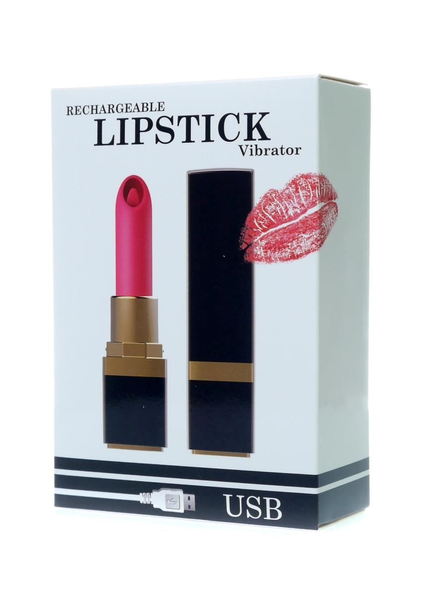 Вибратор для клитора Boss Series Rechargeable Lipstick, 9,2 см (розовый)