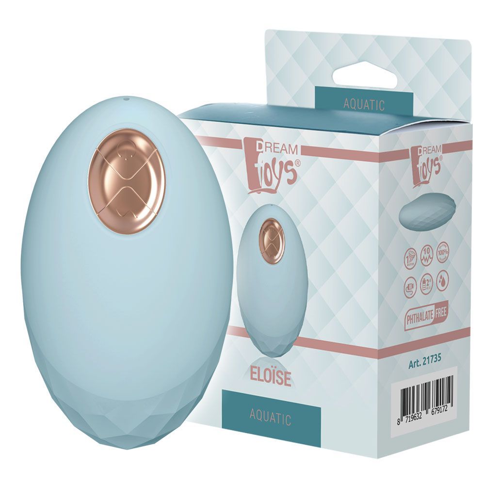 Вибратор для клитора Aquatic Eloise, 9 см (голубой)