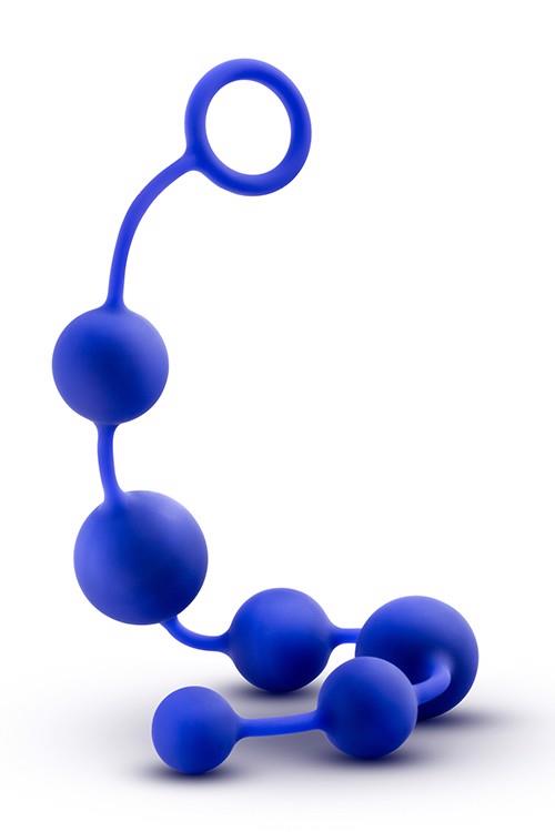 Анальные шарики Performance Advanced Silicone Anal Beads, 40.6 см (синий)