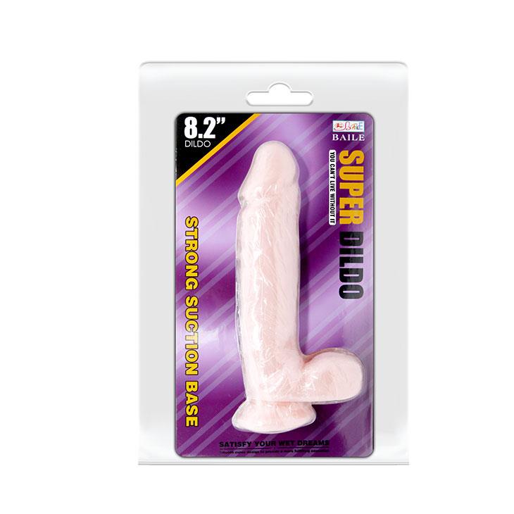 Фаллоимитатор Baile Super Dildo 8,2", 21 см (телесный)