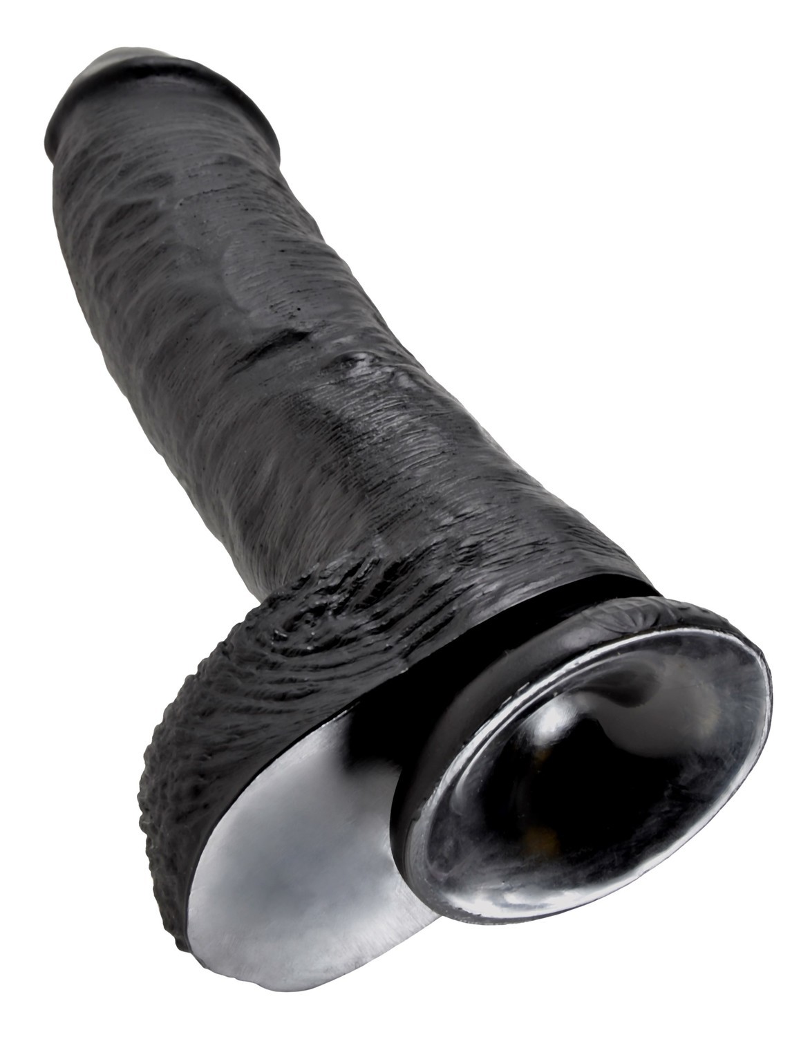 Фаллоимитатор King Cock With Balls 10", 27 см (черный)
