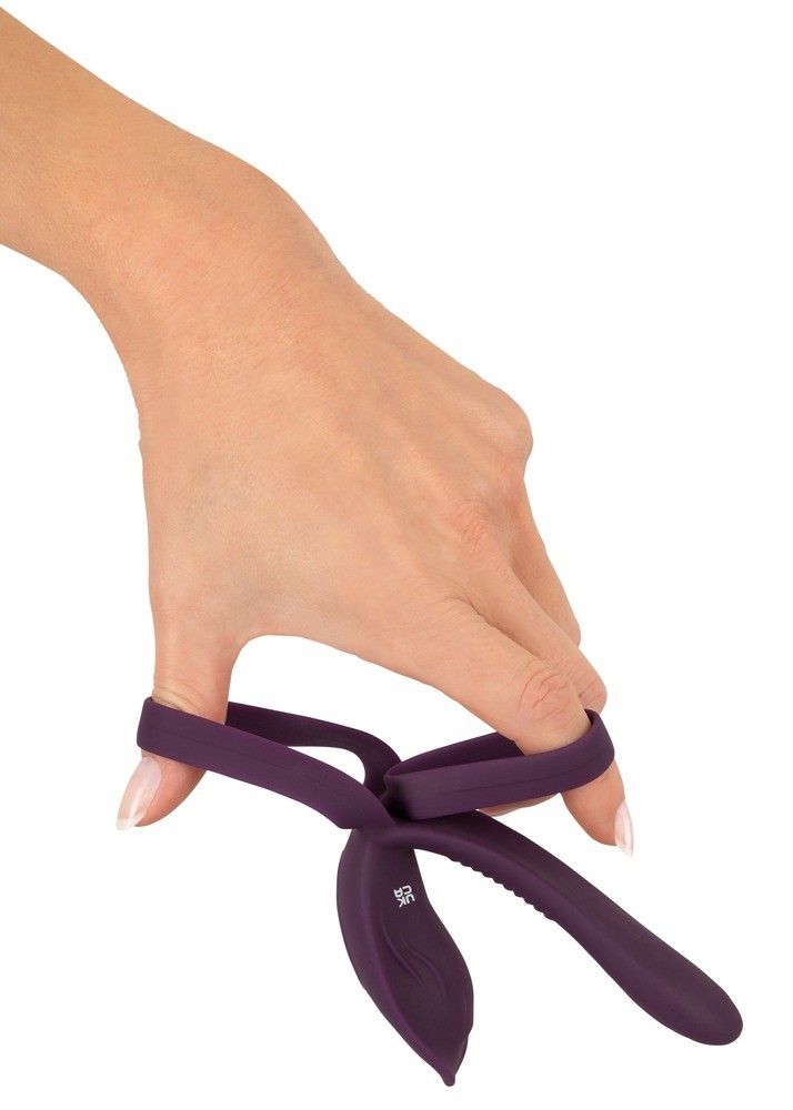 Эрекционное кольцо Couples Choice Couple's Vibrator 2, 11.2 см (фиолетовый)