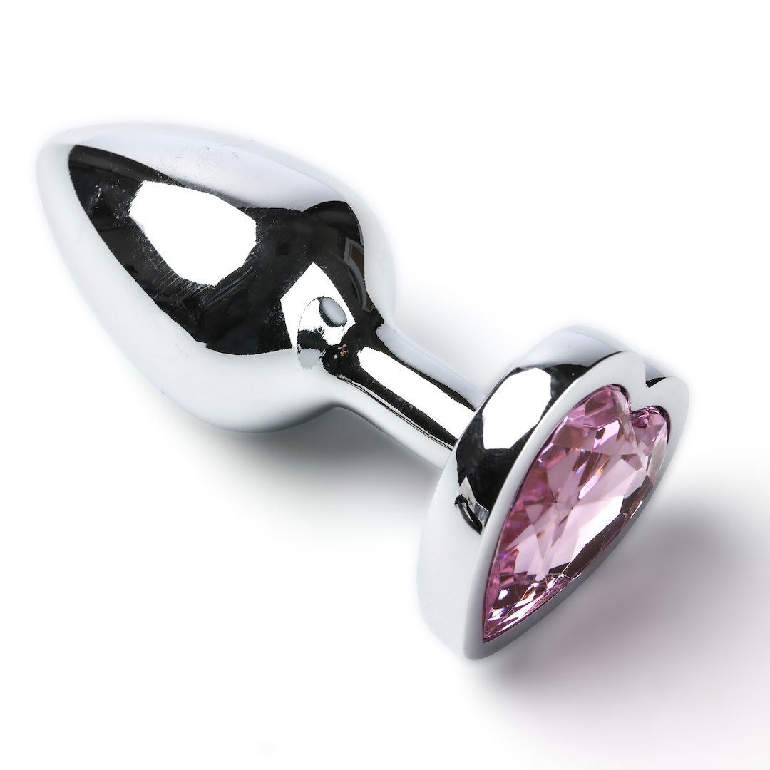 Korek analny z kryształem Simply Pleasure S, 7 cm (jasnoróżowy)
