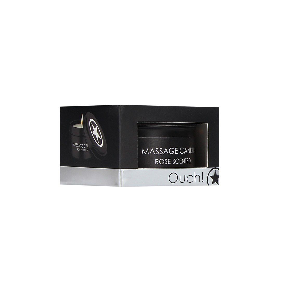Масажна свічка Ouch! з ароматом троянди, 100 г