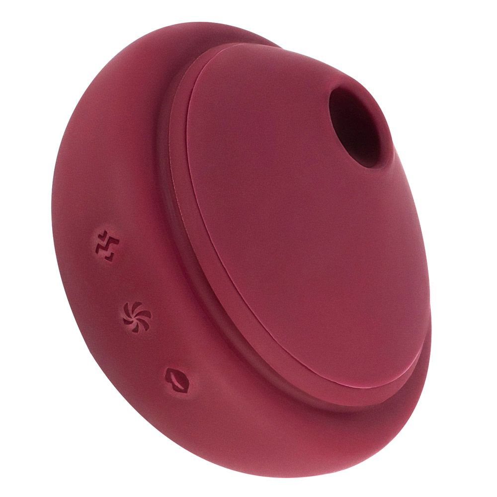 Вакуумный стимулятор клитора с вибрацией Lola Games (бордовый)