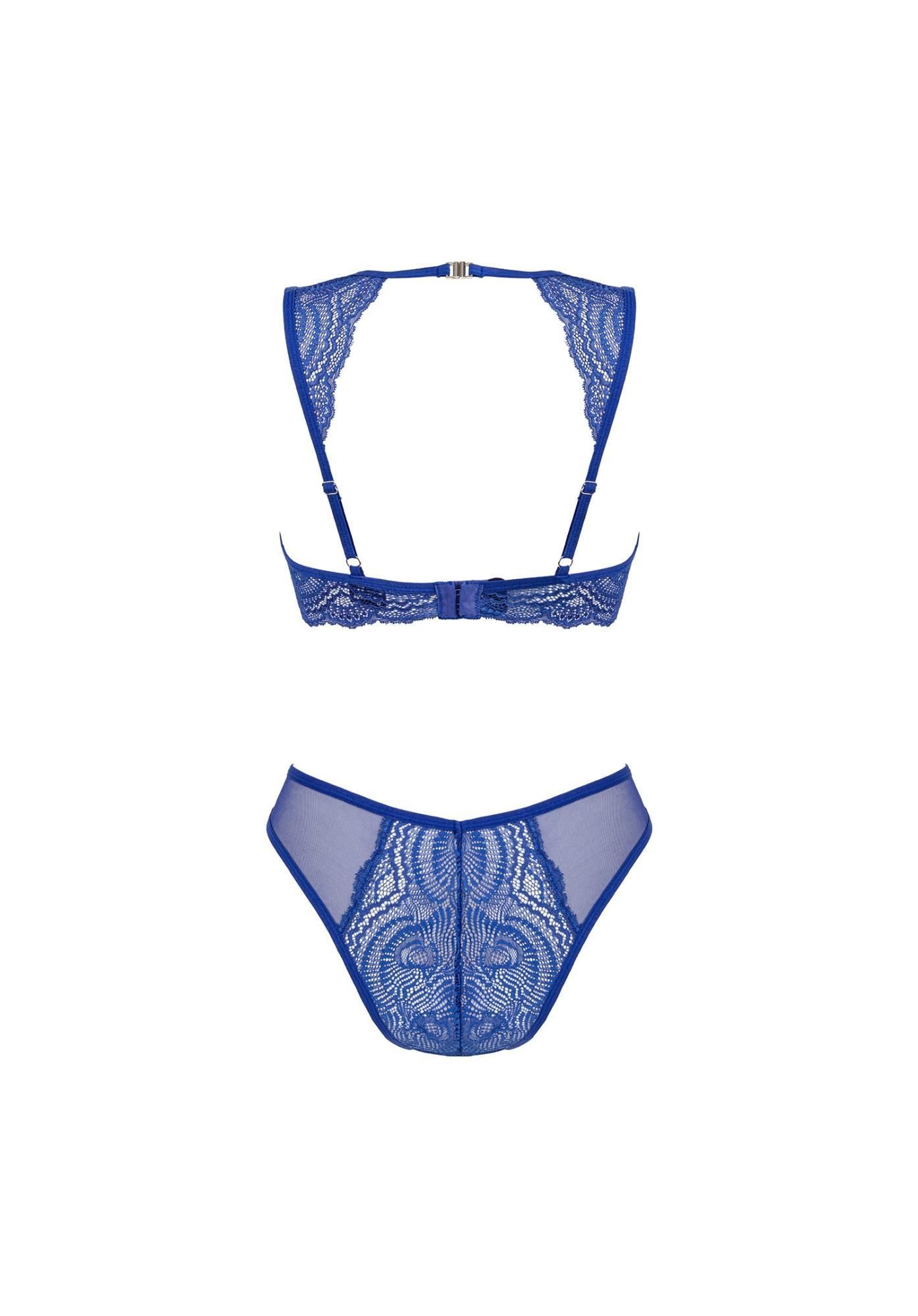 Комплект белья Obsessive Giselia, M/L (синий)