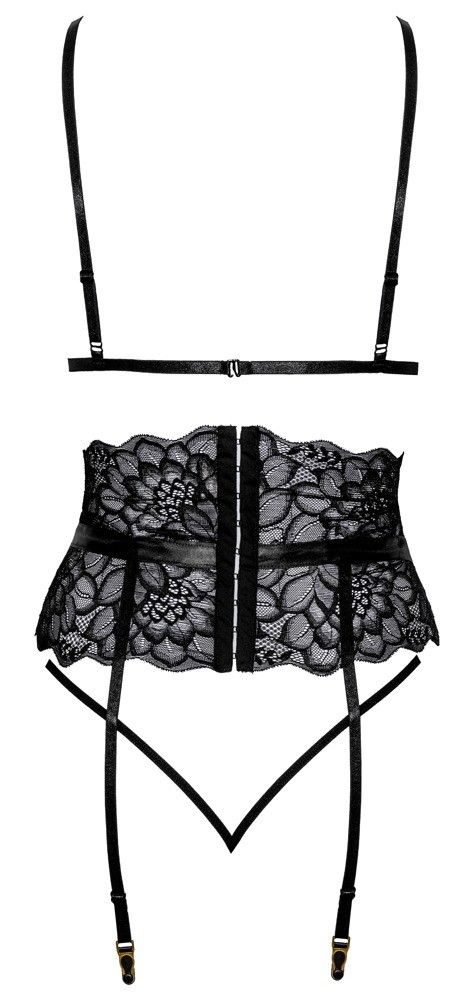 Комплект Kissable Suspender Set, L/XL (черный)