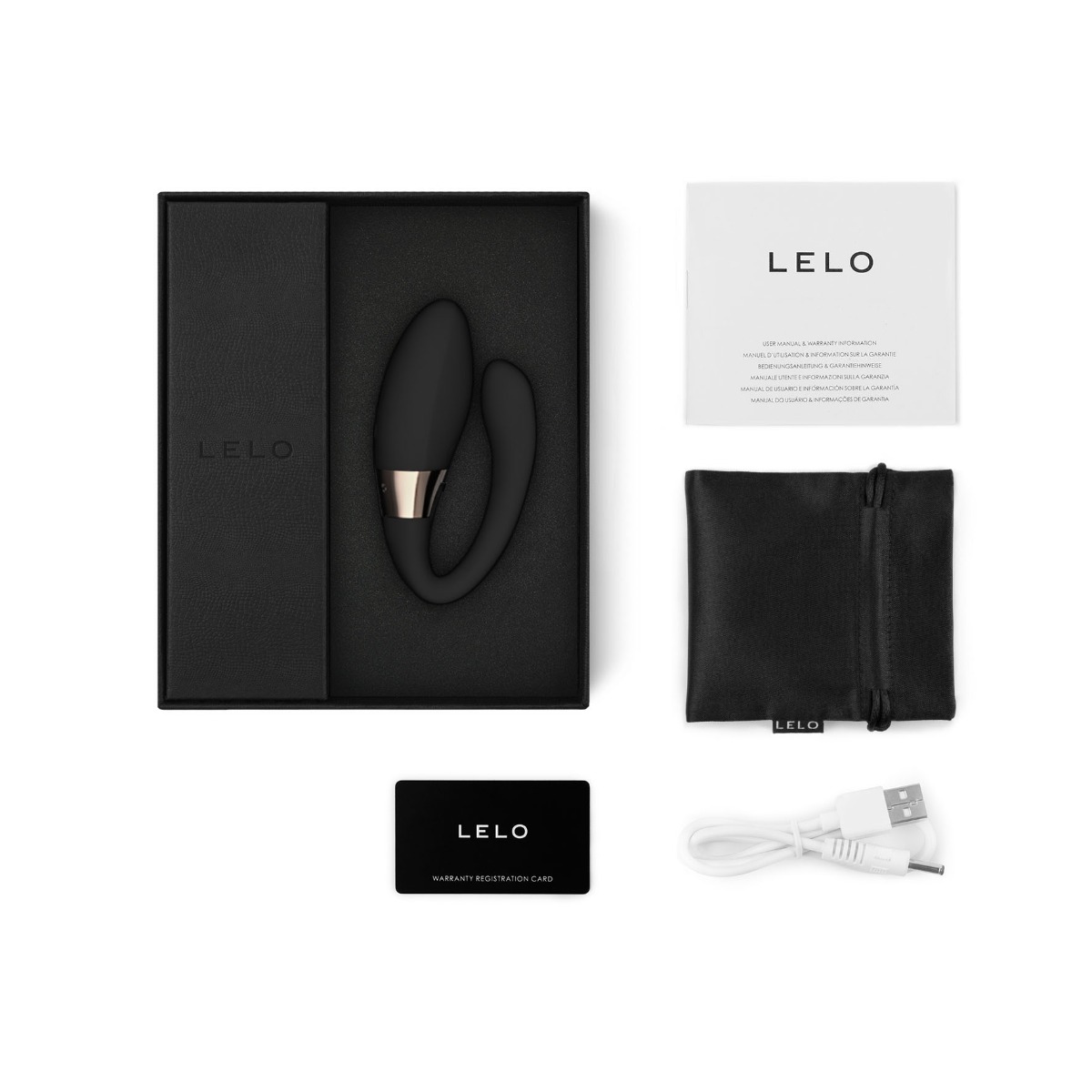 Вибратор для пар Lelo Tiani Harmony, 9 см (черный)