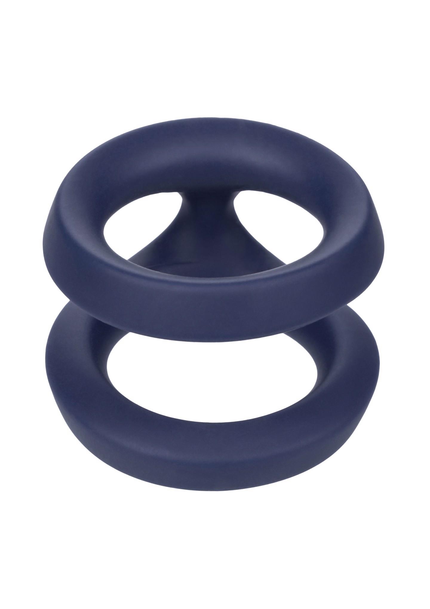 Эрекционное кольцо Calexotics Viceroy Dual Ring, 3,2 см (синий)