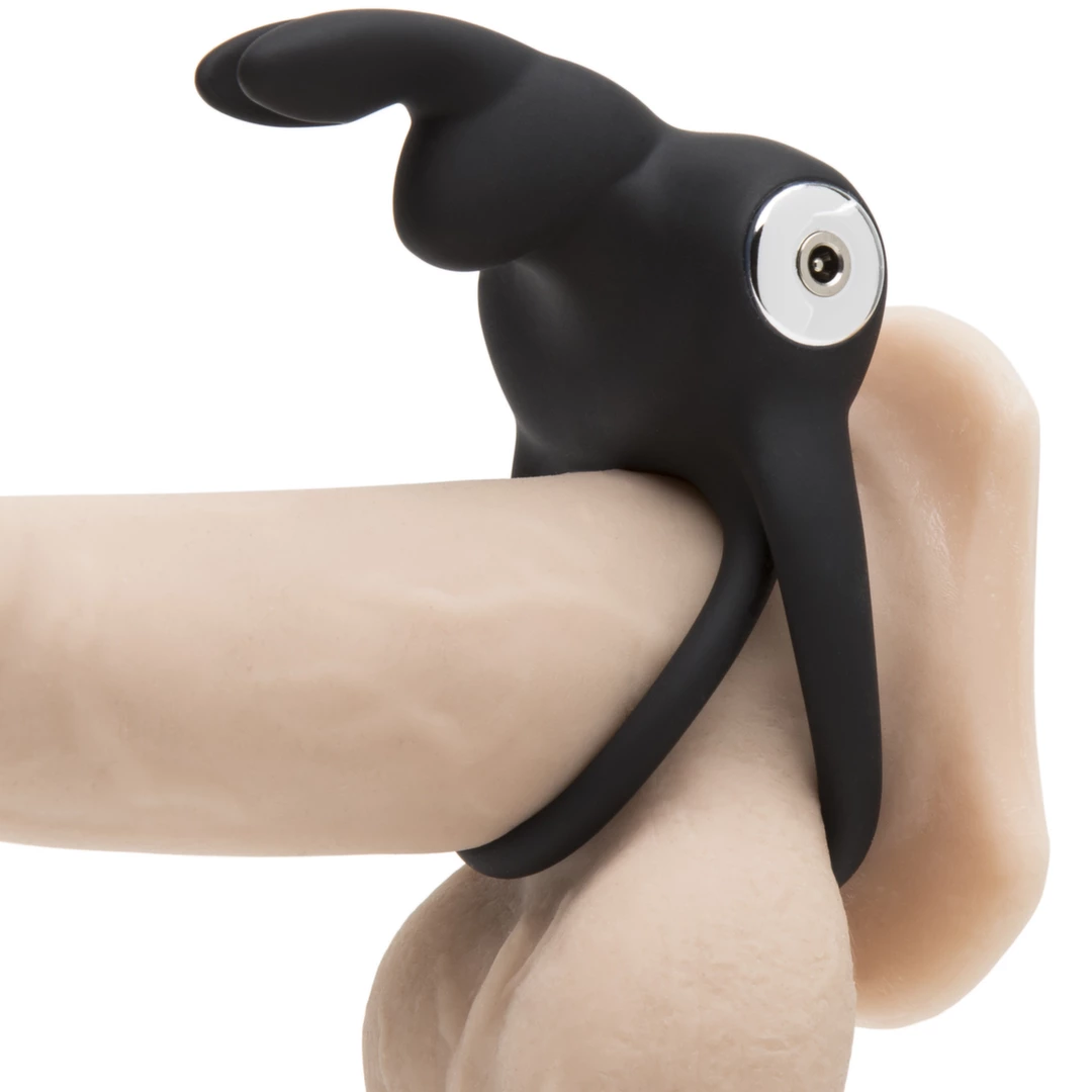 Эрекционное кольцо Happy Rabbit Black, 8.9 см (черный)