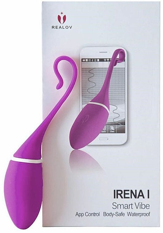 Виброяйцо Realov Irena I, 16 см (фиолетовый)