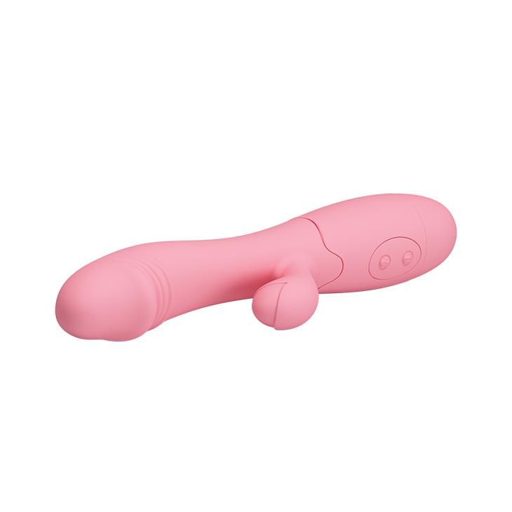 Вибратор-кролик Pretty Love Snappy Flesh, 19.5х3.2 см (розовый)