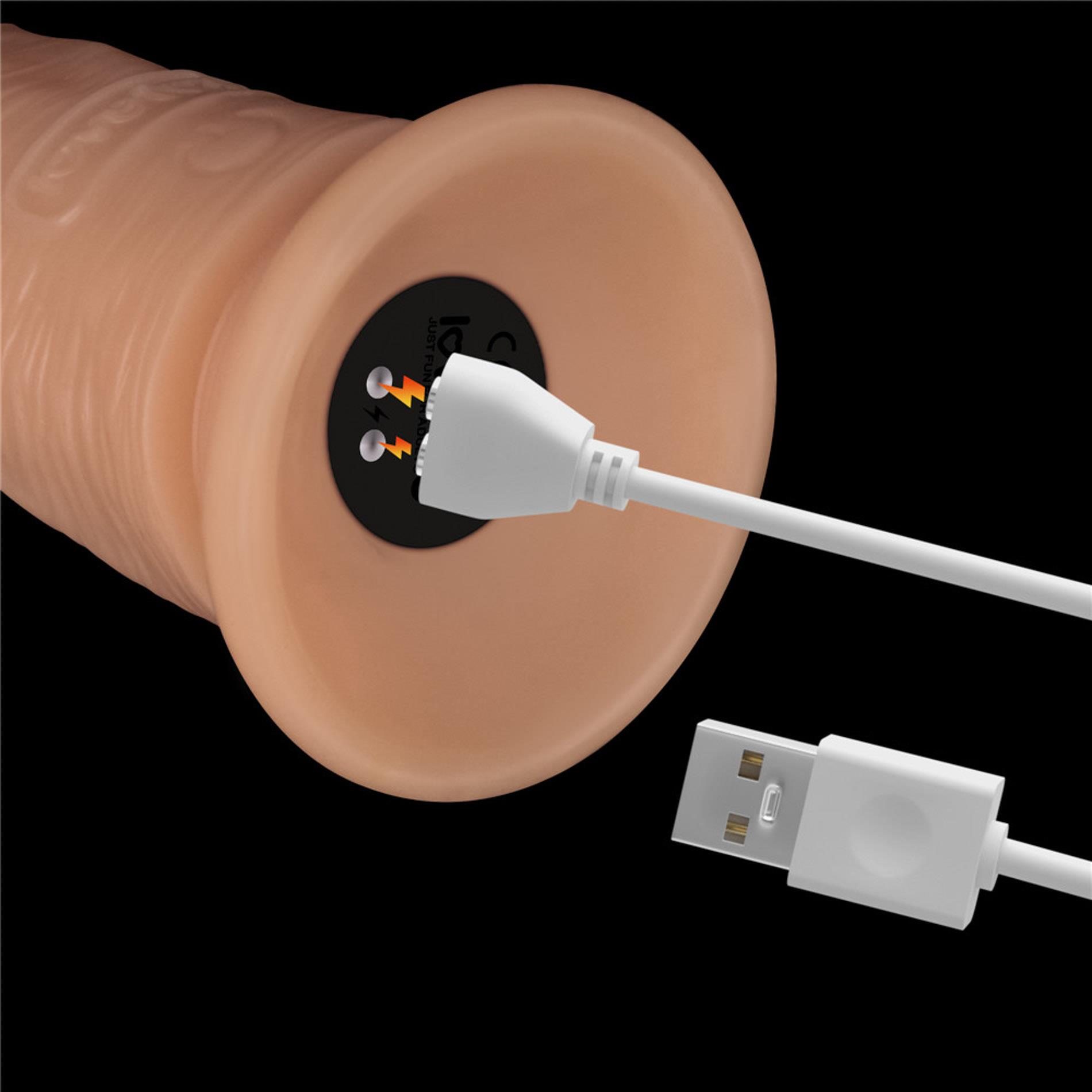 Вибратор Lovetoy Power Basic 7'', 17.8 см (телесный)