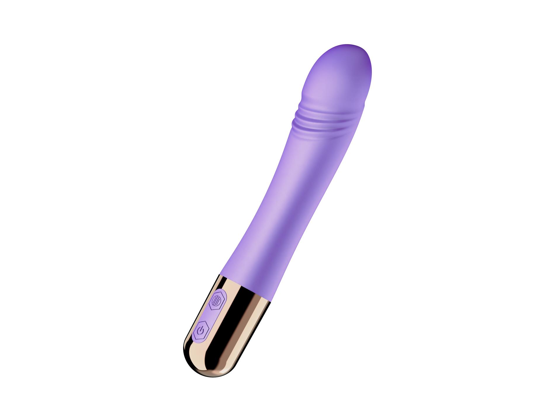 Вибратор Fantasy Machaon Thrusting Vibrator, 18,5 см (фиолетовый)