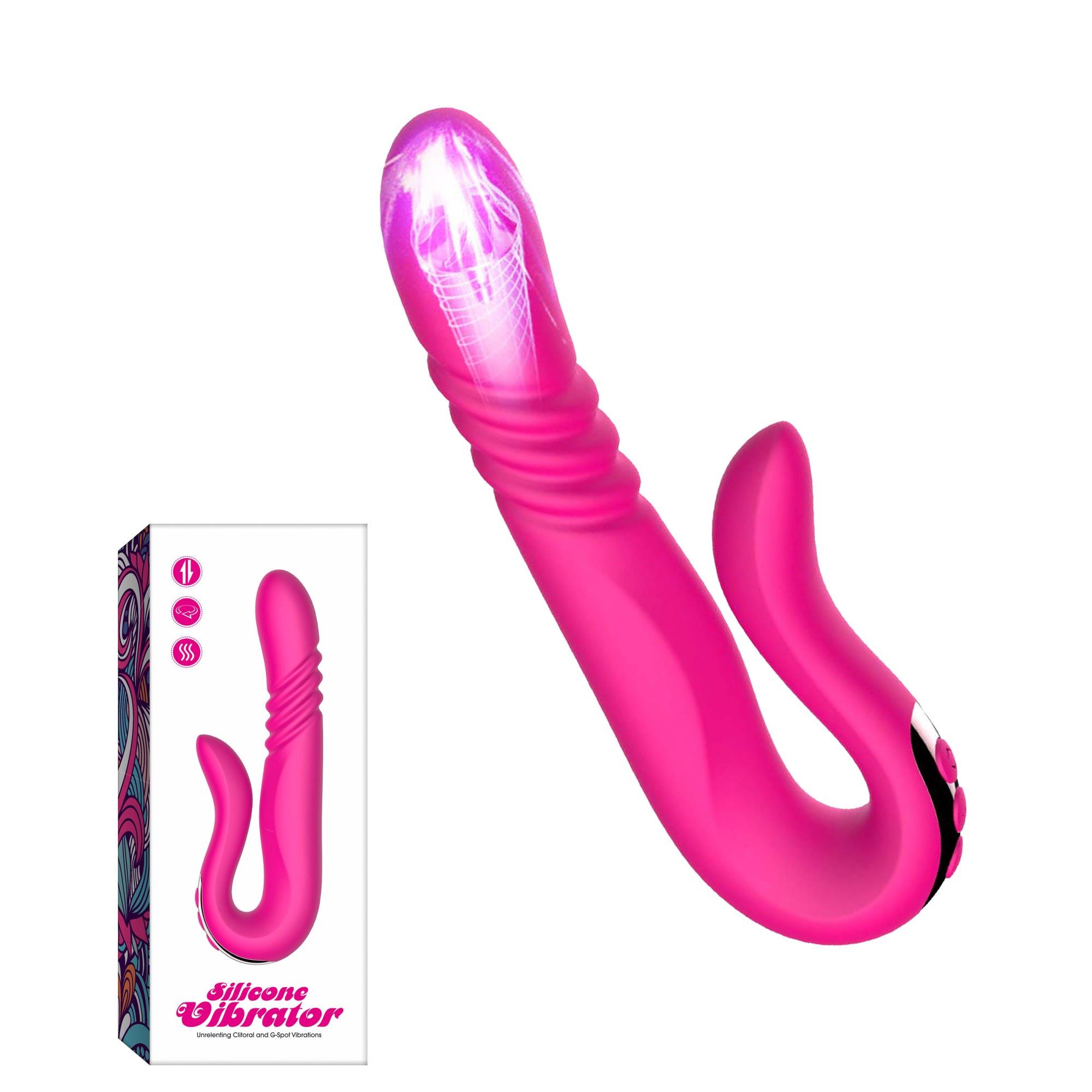 Boys of Toys Deluxe Twirling Vibrating Thruster - Wibrator B -, Różowy, 23 cm