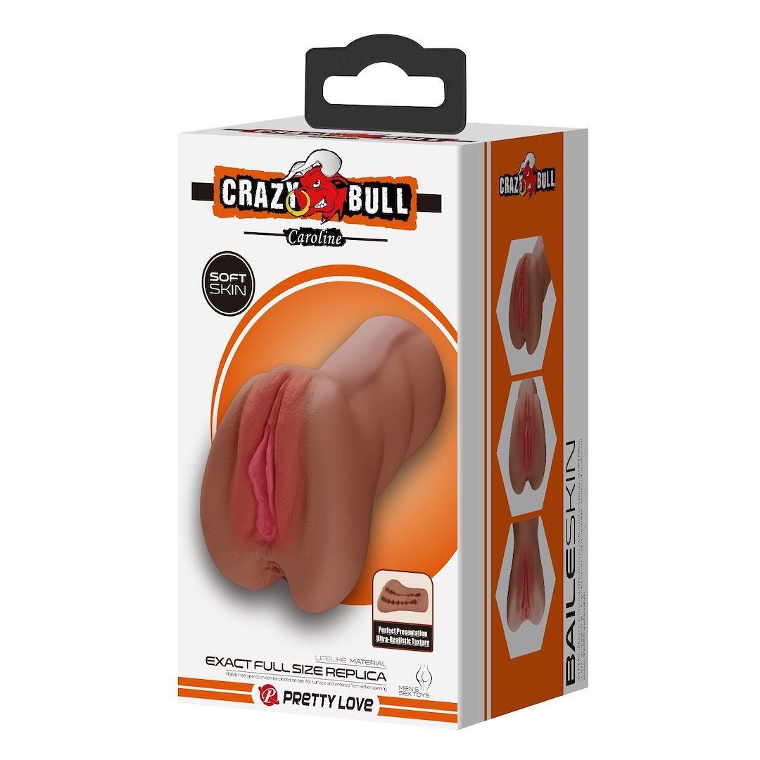 Masturbator Crazy Bull Caroline (brązowy)