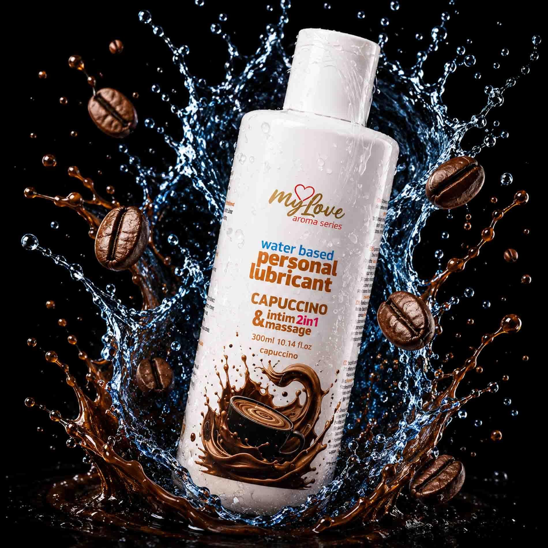 Лубрикант MyLove Aroma Series Intim&Massage 2in1 Capuccino, 300 мл