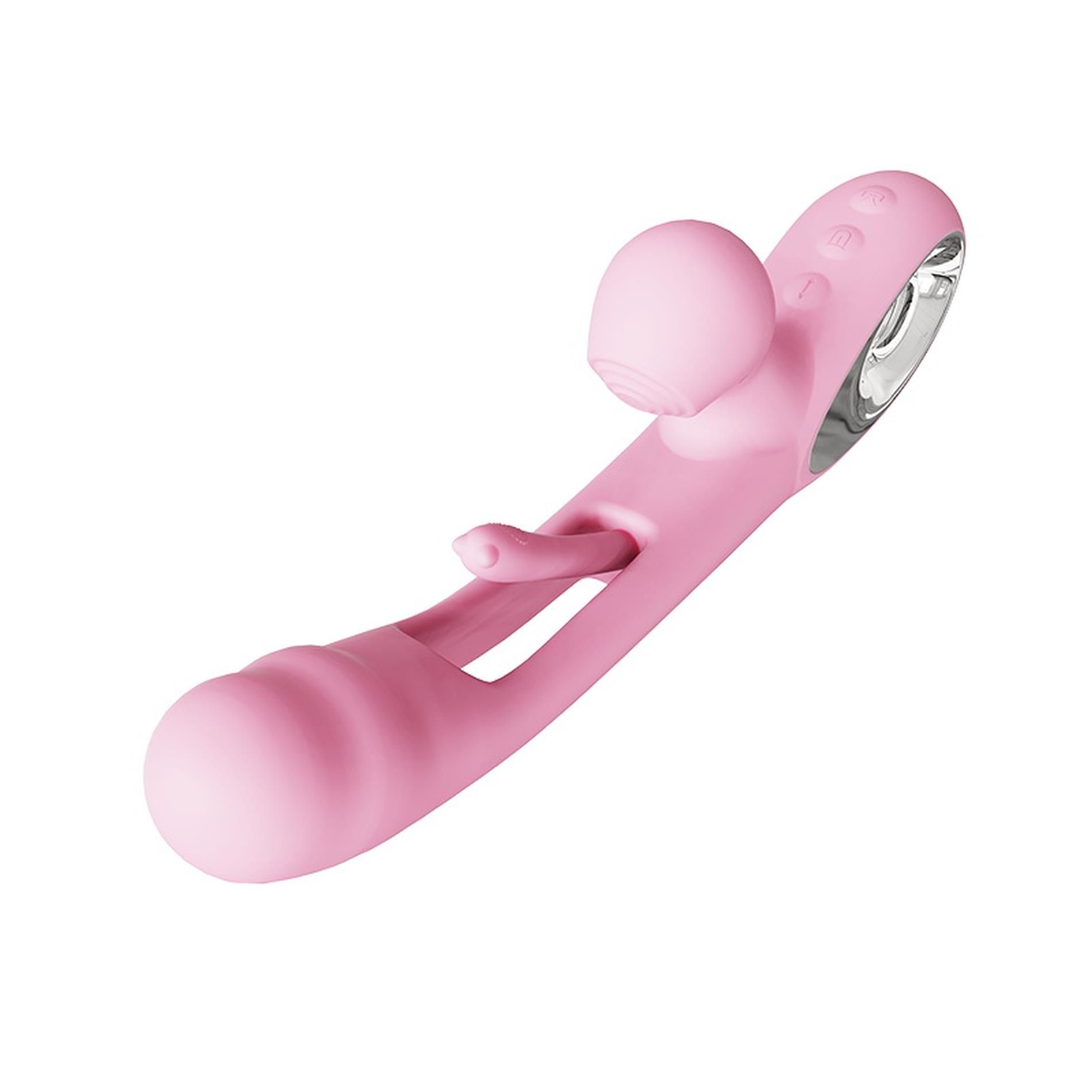 Wibrator królik B - Series Lyla Corse, 24.5 cm (różowy)