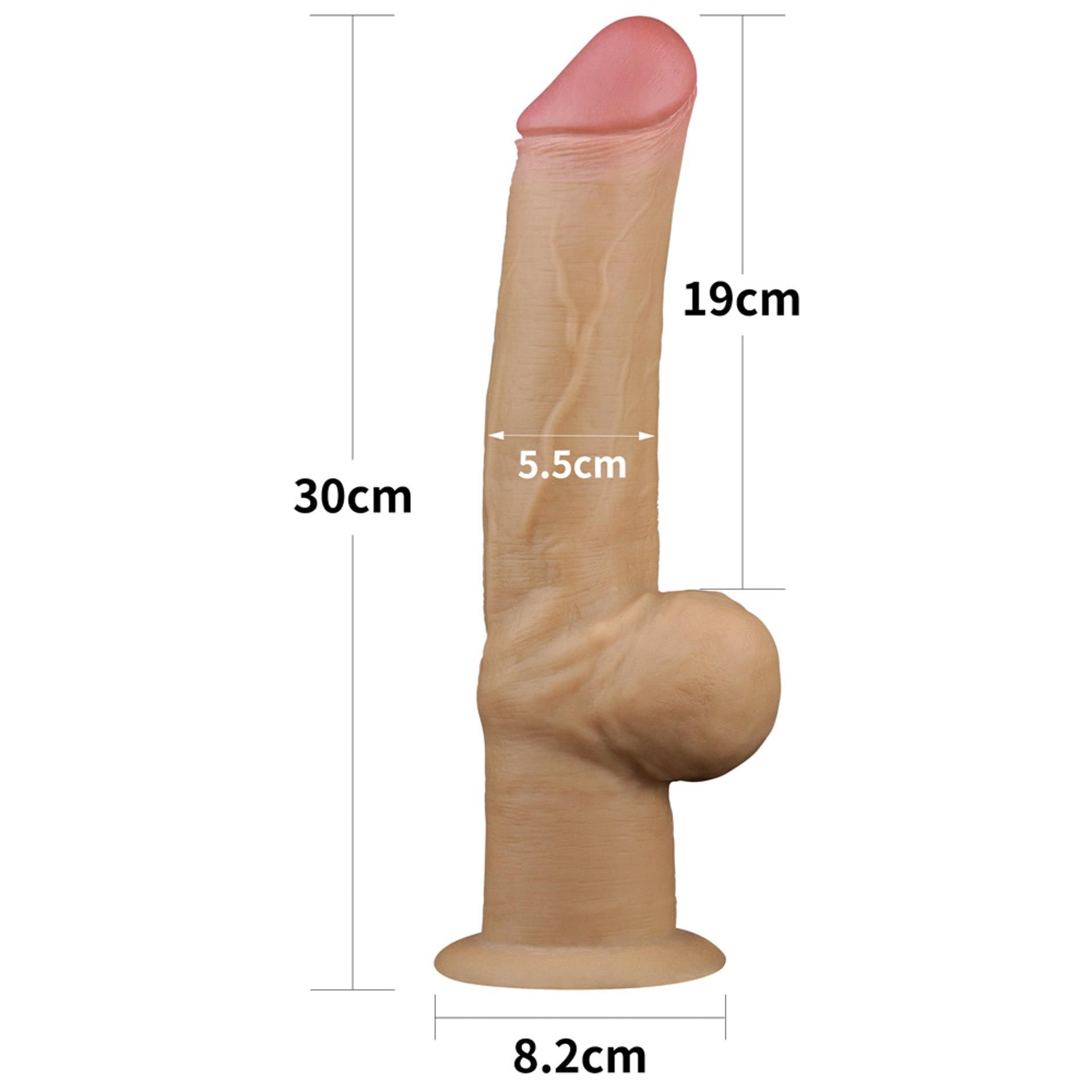 Фаллоимитатор Lovetoy Handle Cock 12'', 30 см (телесный)