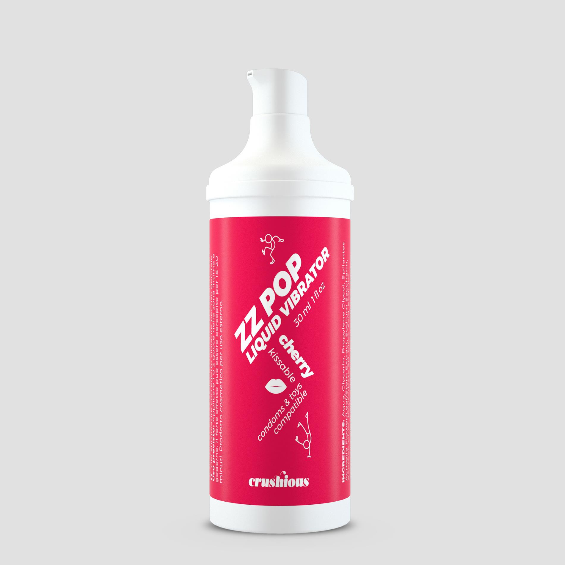 Жидкий вибратор Crushious Zz Pop Cherry, 30 мл