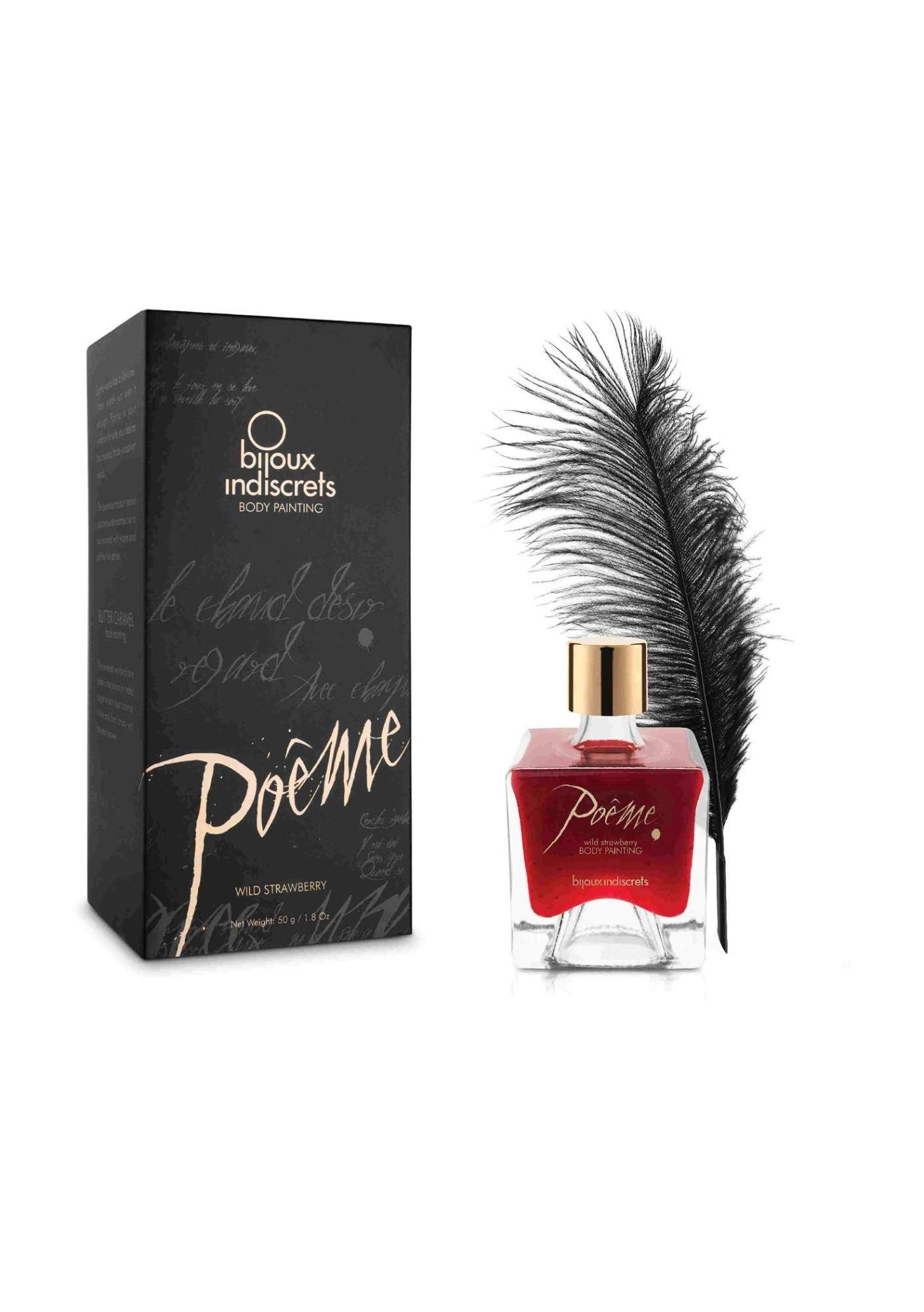 Краска для тела Bijoux Indiscrets Poême клубника, 50 г