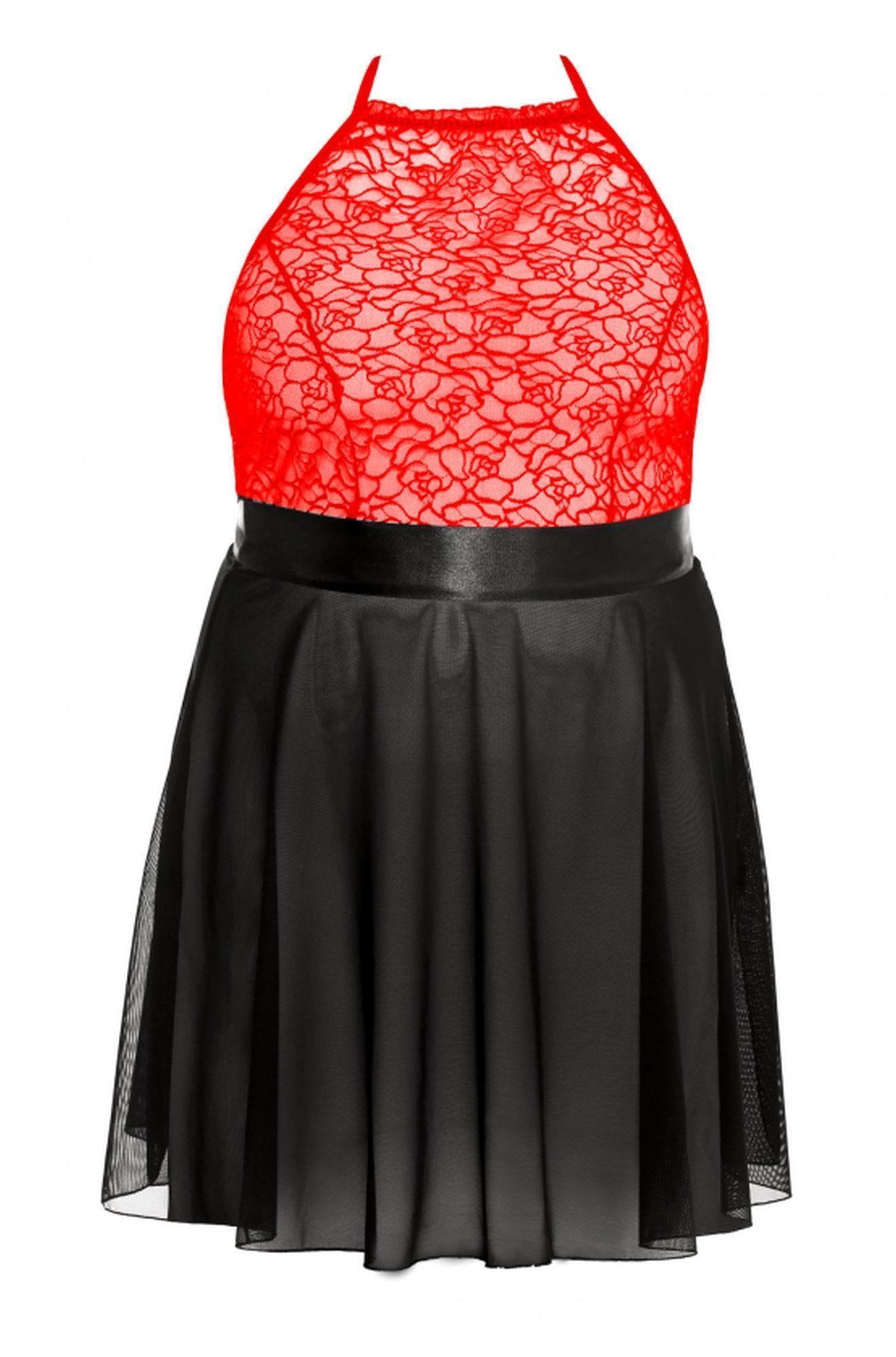 Комплект белья Anais Lydia, 3XL/4XL (черный с красным)