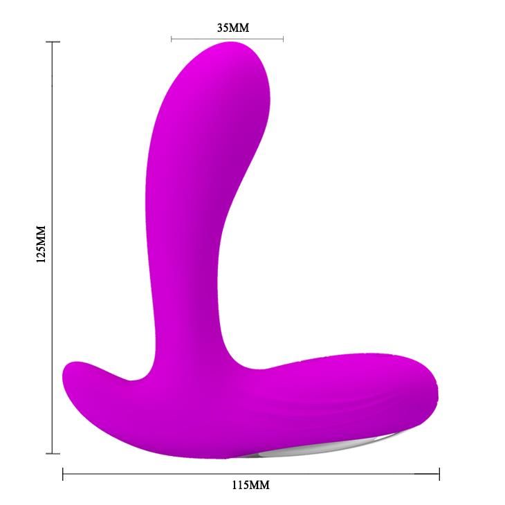 Масажер простати Pretty Love Backie Prostata Stimulator, 12.5 см (фіолетовий)
