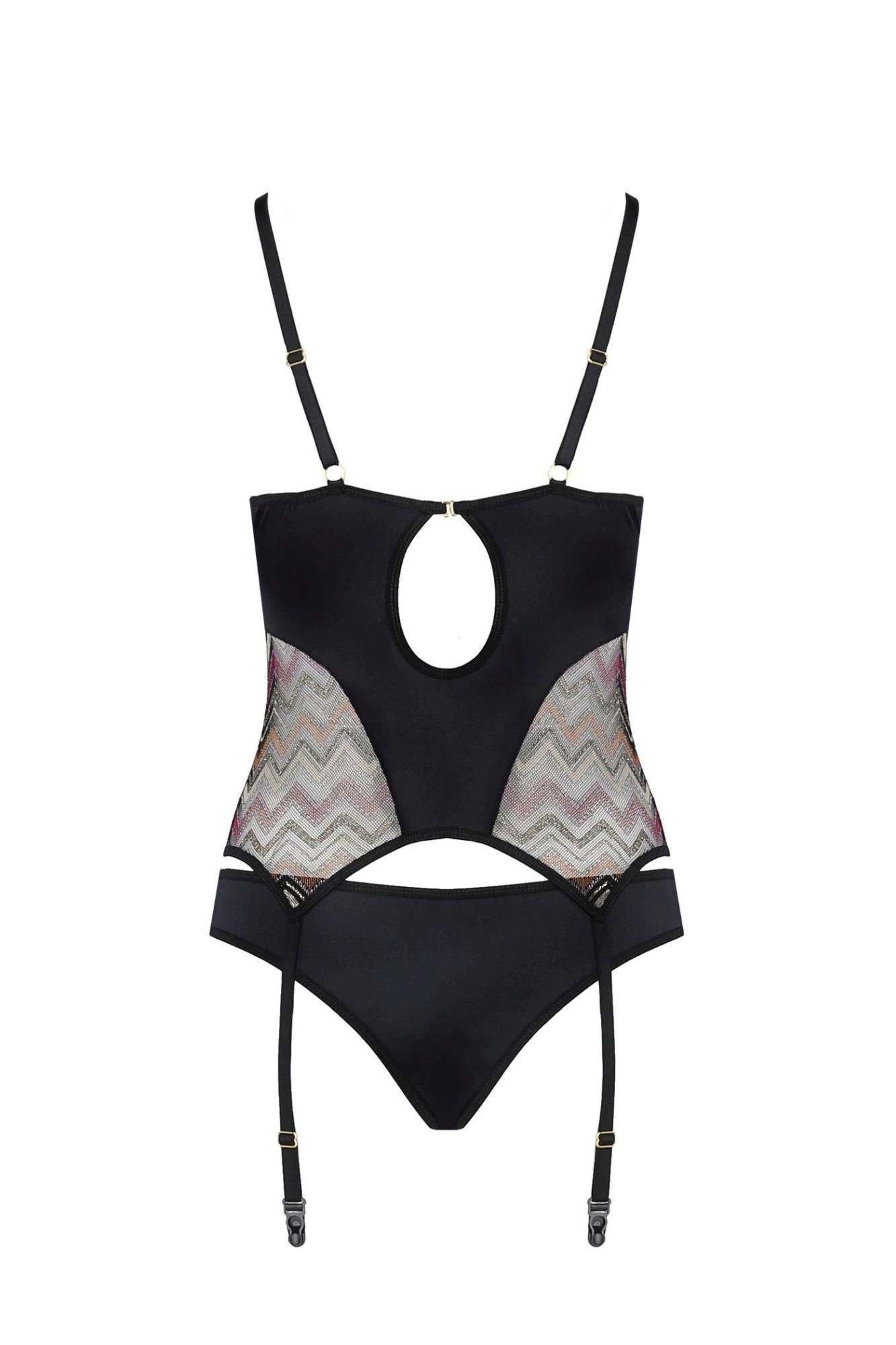 Gorset Casmir Lagerta, S/M (czarny)