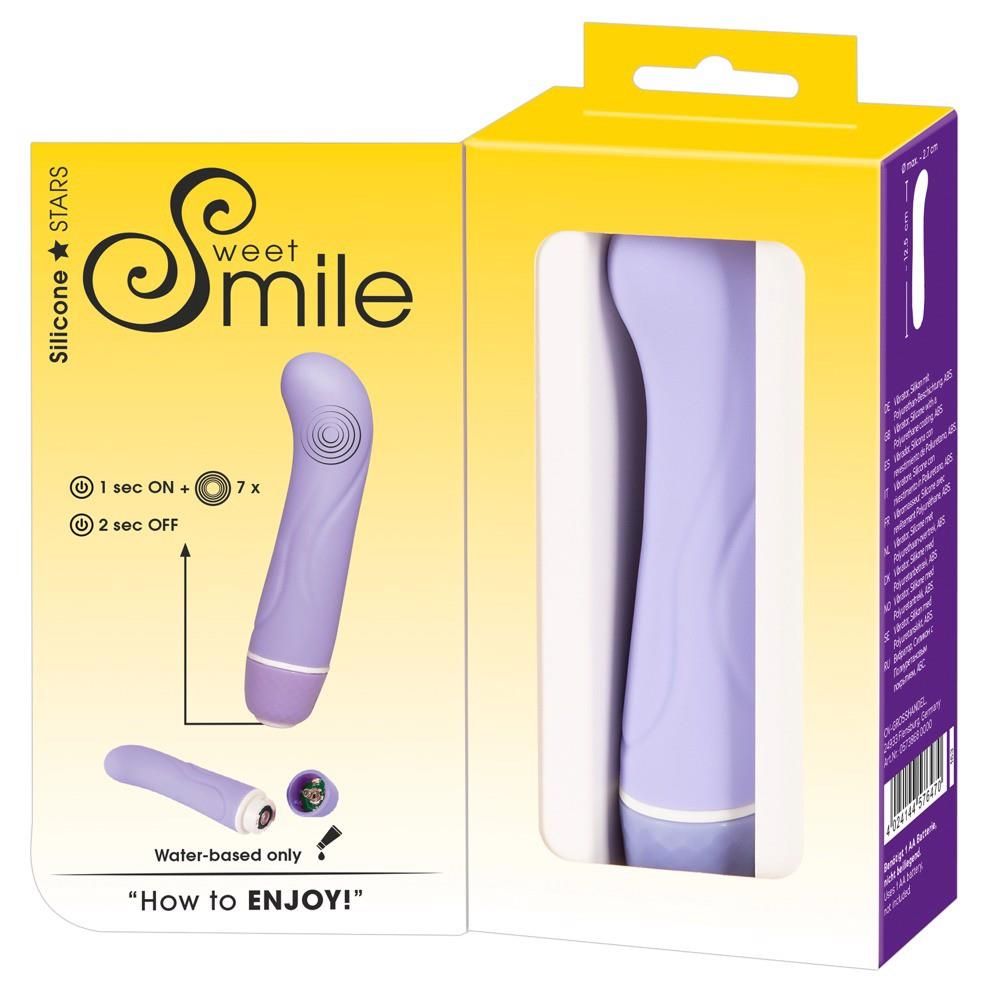 Вибратор Sweet Smile mini G, 12,4 см (лиловый)