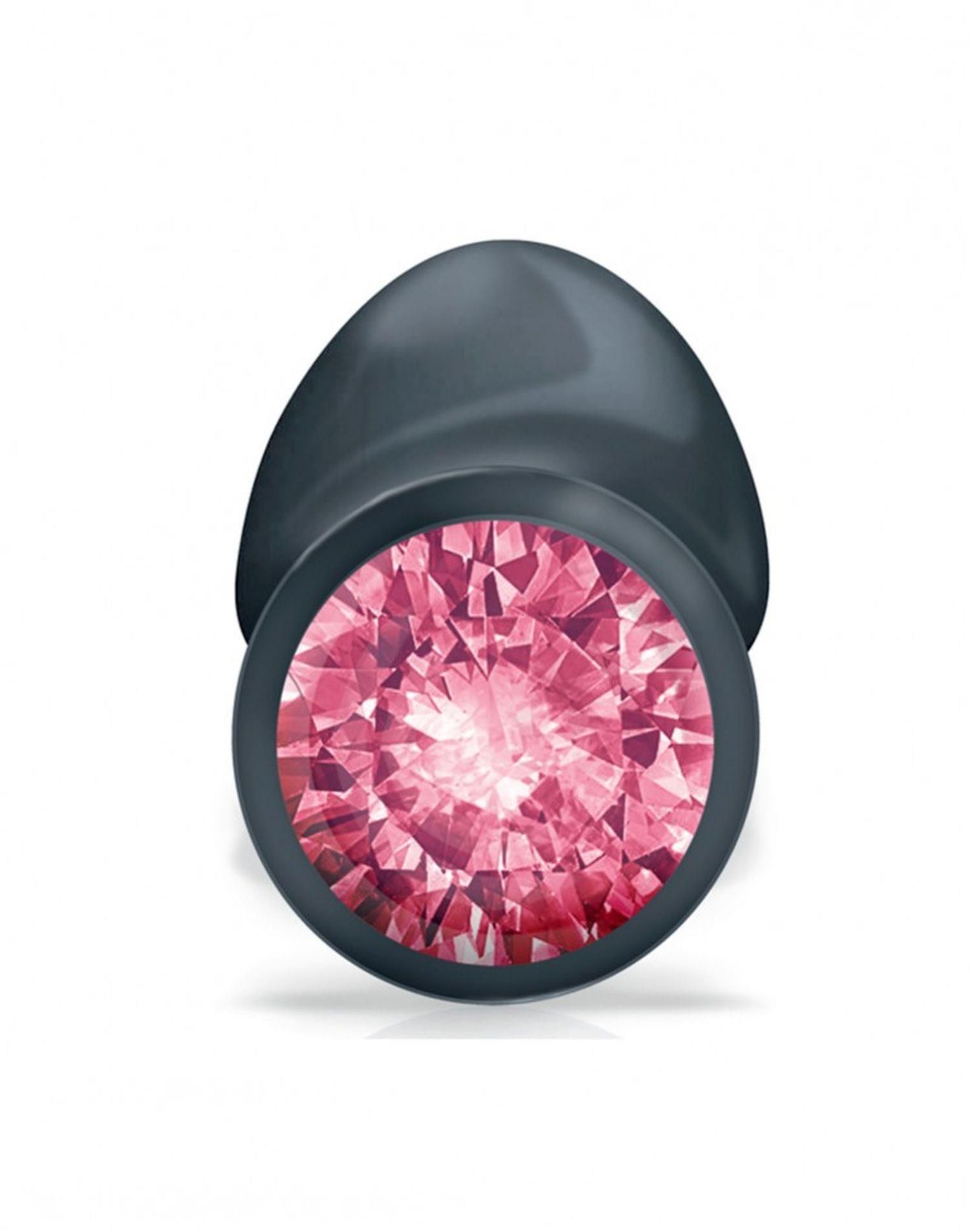 Анальна пробка зі зміщеним центром ваги і кристалом Dorcel Geisha Plug, 11 см (чорний)