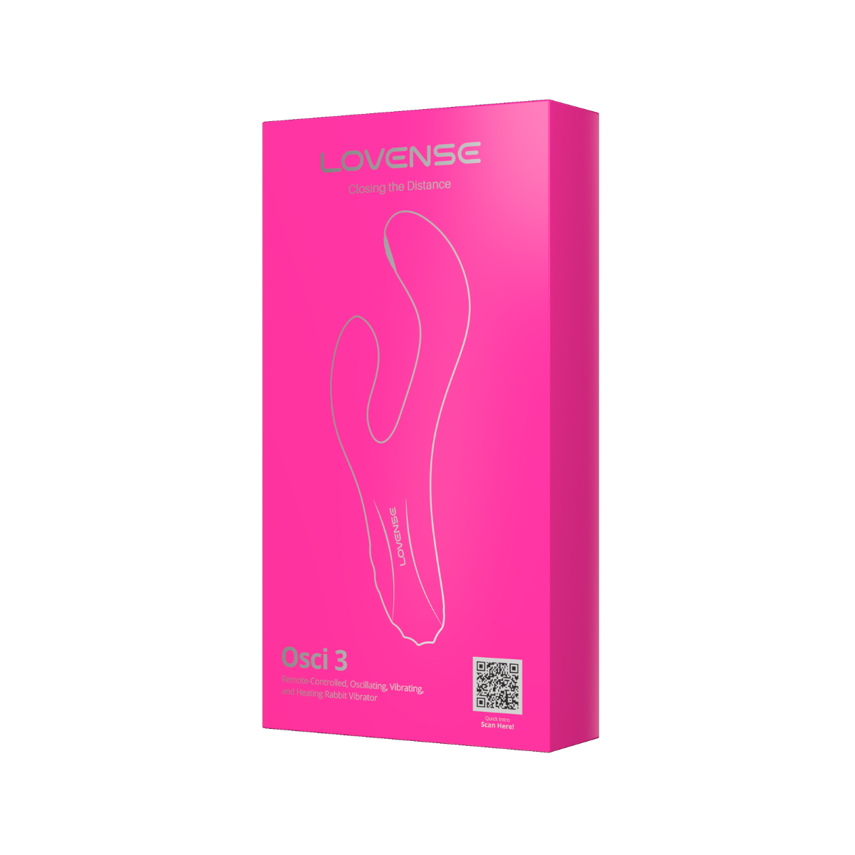 Вибратор-кролик Lovense Osci 3, 21 см (розовый)