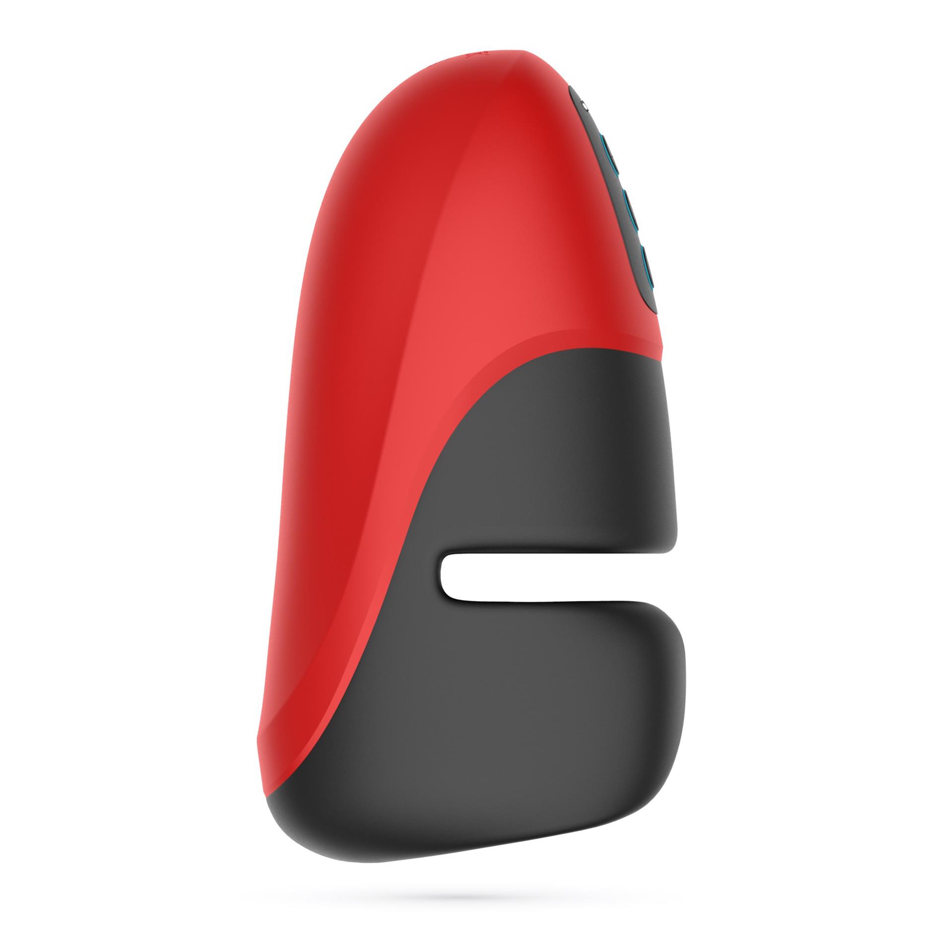 Masturbator z wibracjami Crushious Pancho (czarny z czerwonym)