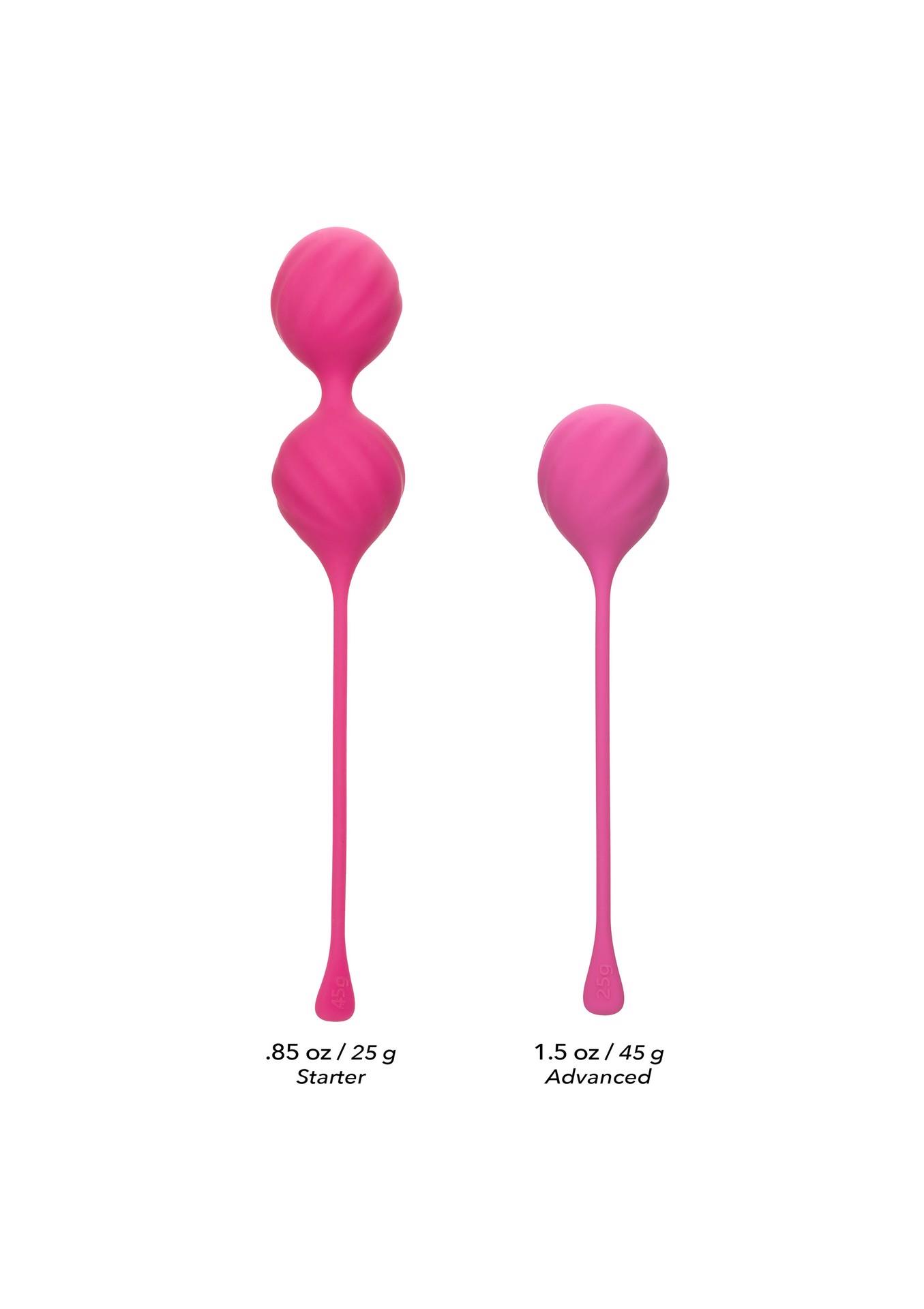 Набор вагинальных шариков Tighten & Tone Kegel Training, 2шт (розовый)