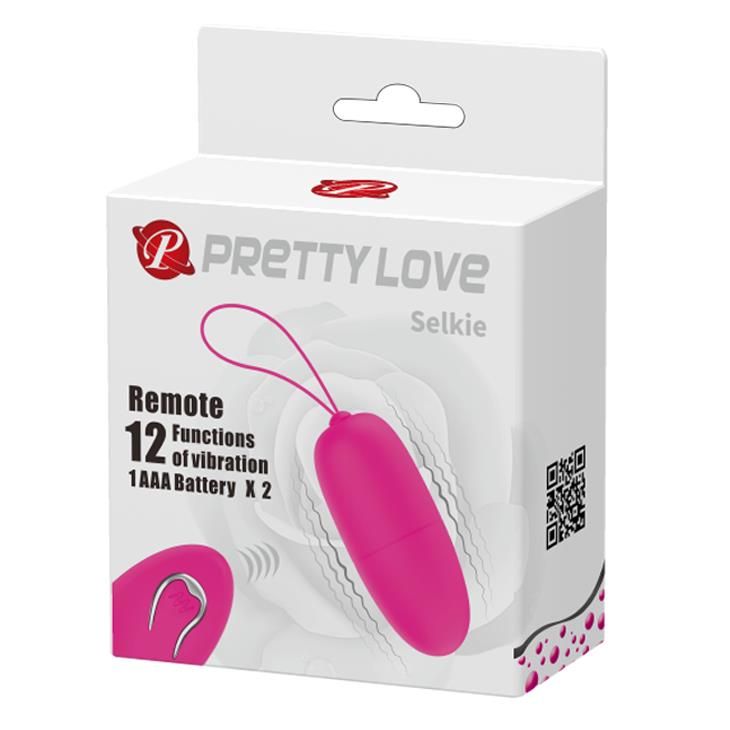 Виброяйцо Pretty Love Selkie Wireless Egg, 6,9х3 см (розовый)