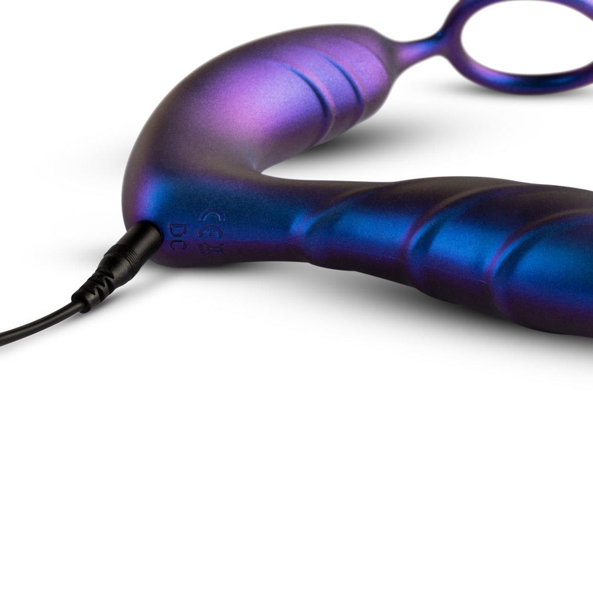 Стимулятор простаты Hueman Black Hole Anal Vibrator, 14,3 см (фиолетовый)