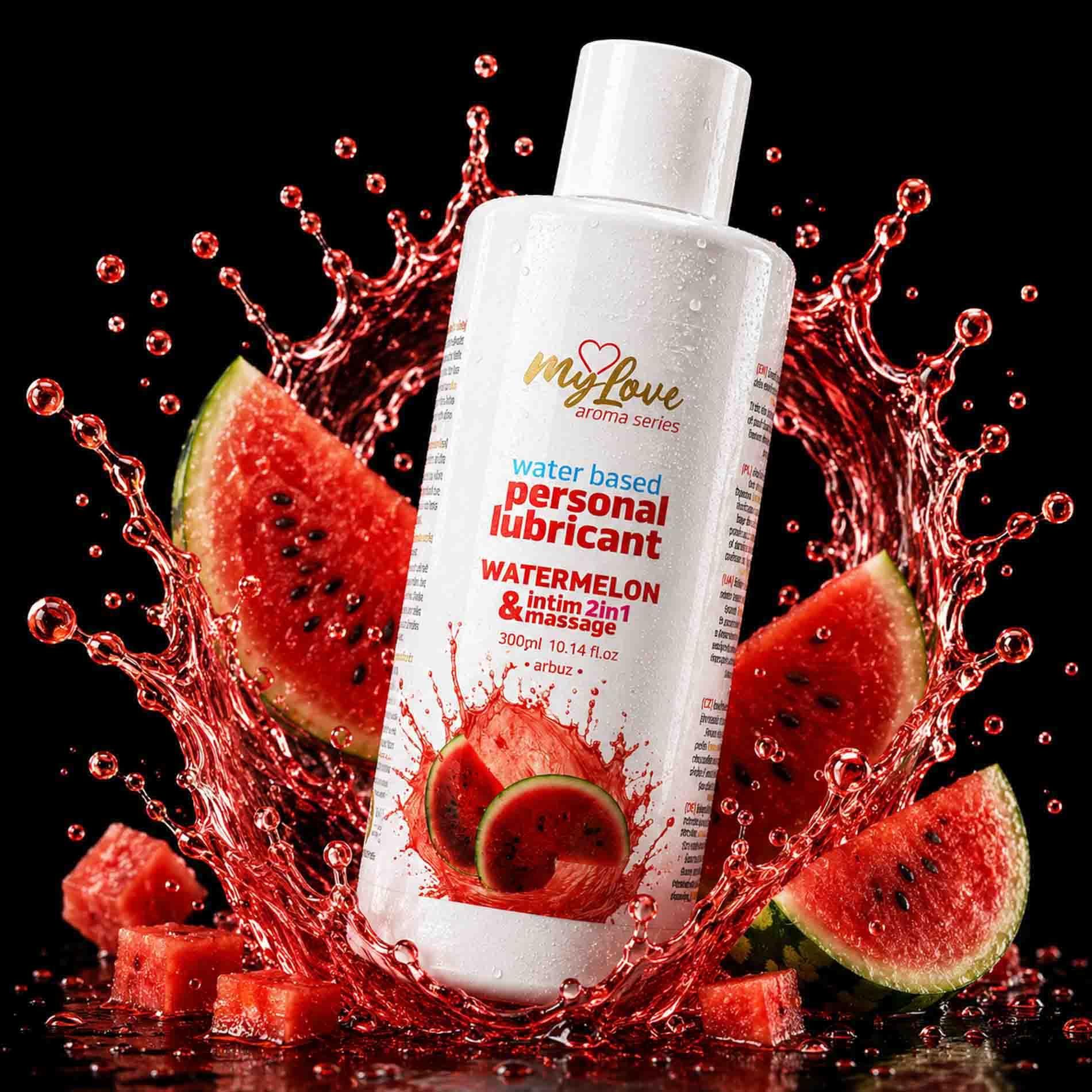 Lubrykant MyLove Aroma Series Intim&Massage 2in1 Watermelon, 300 ml