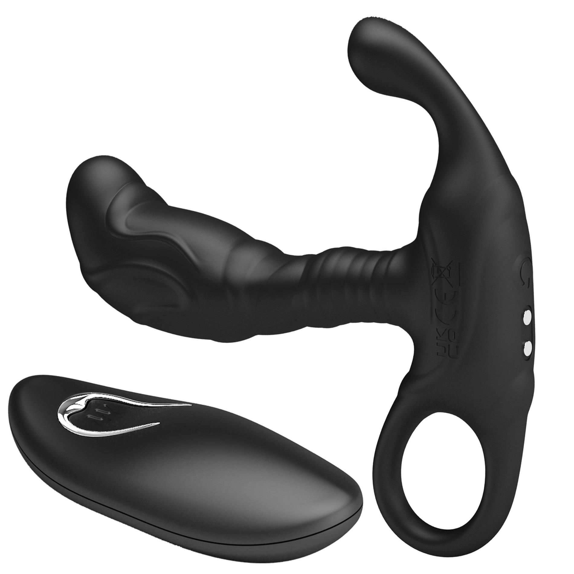 Стимулятор простаты Mr. Play Remote Control, 11.5 см (черный)