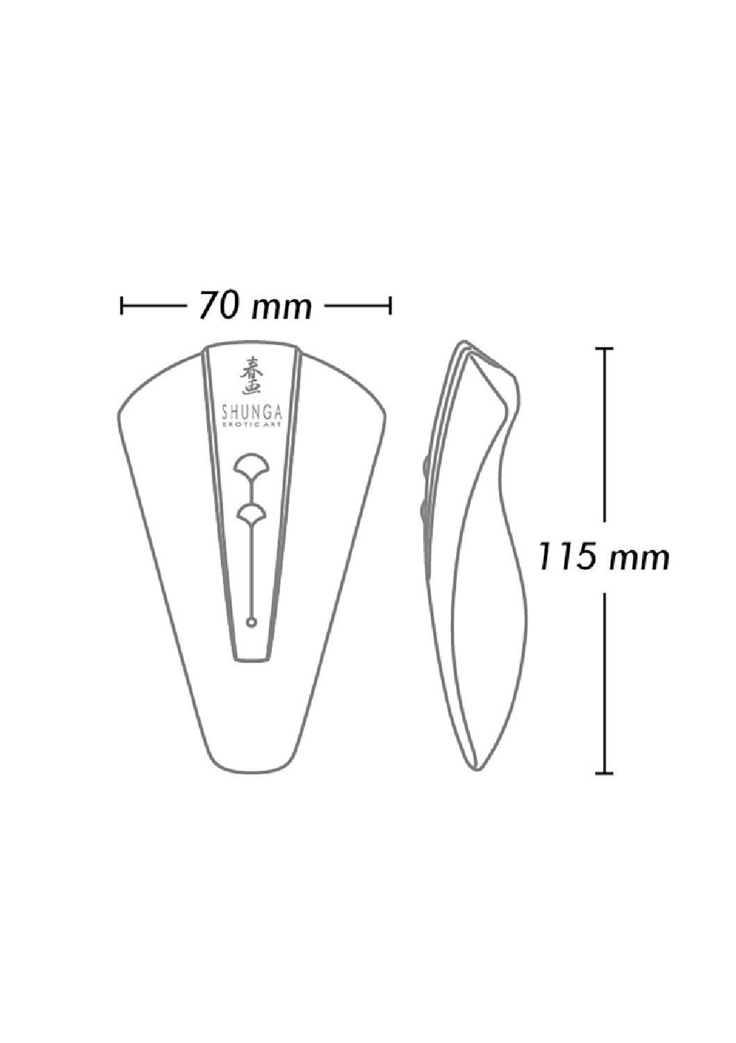Wibrator łechtaczkowy Shunga Obi, 11,5 cm (czarny)