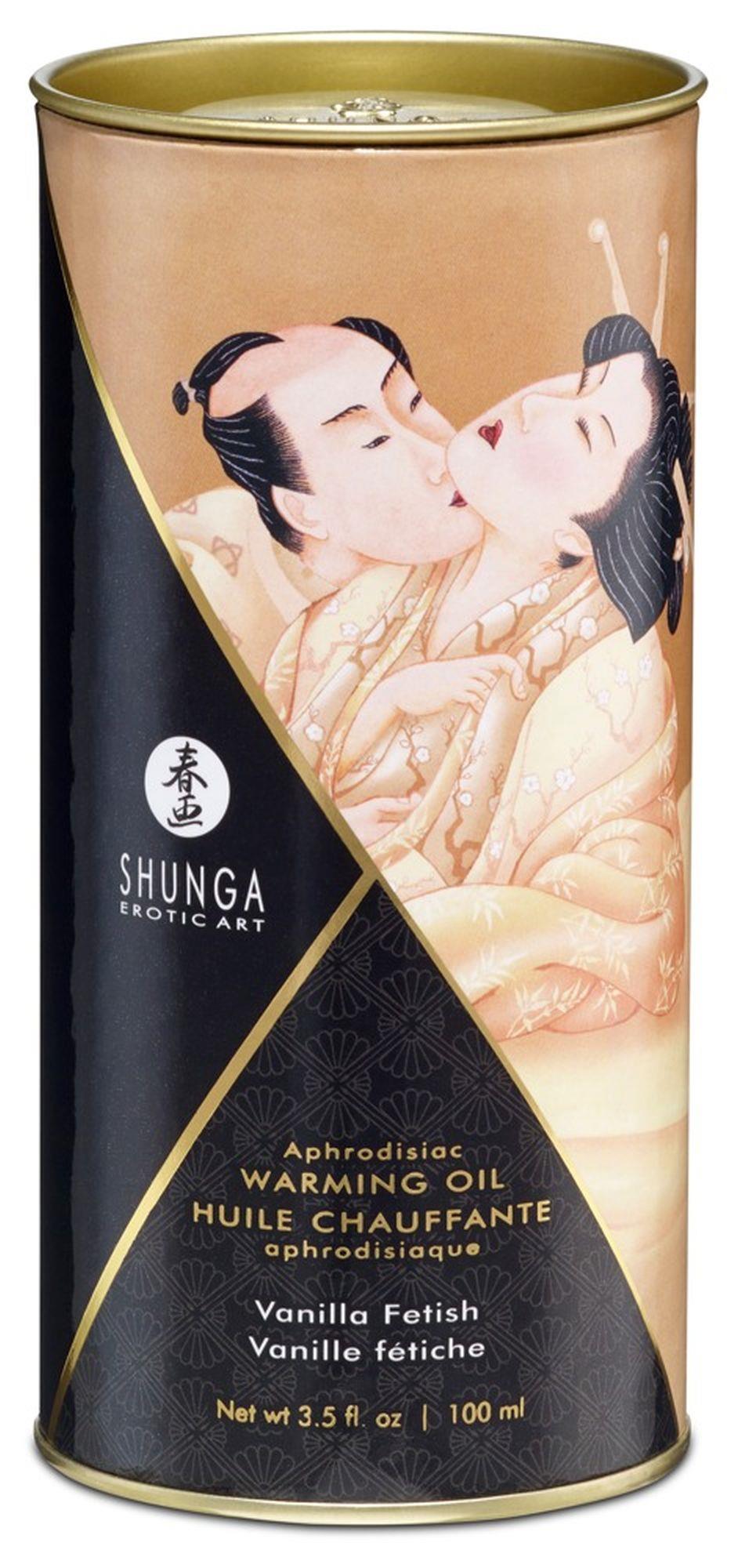 Согревающее массажное масло Shunga Aphrodisiac ваниль, 100 мл