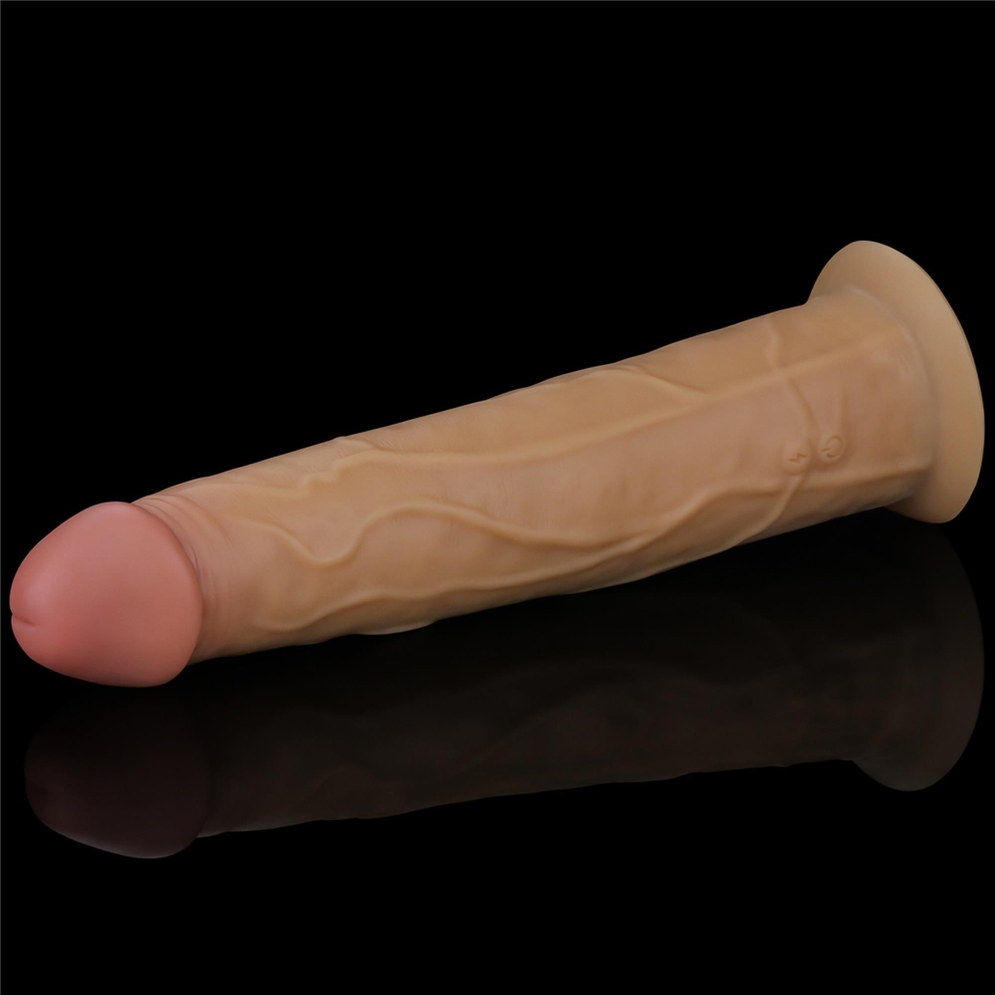Реалистичный вибратор LoveToy Nature Cock, 23 см (телесный)