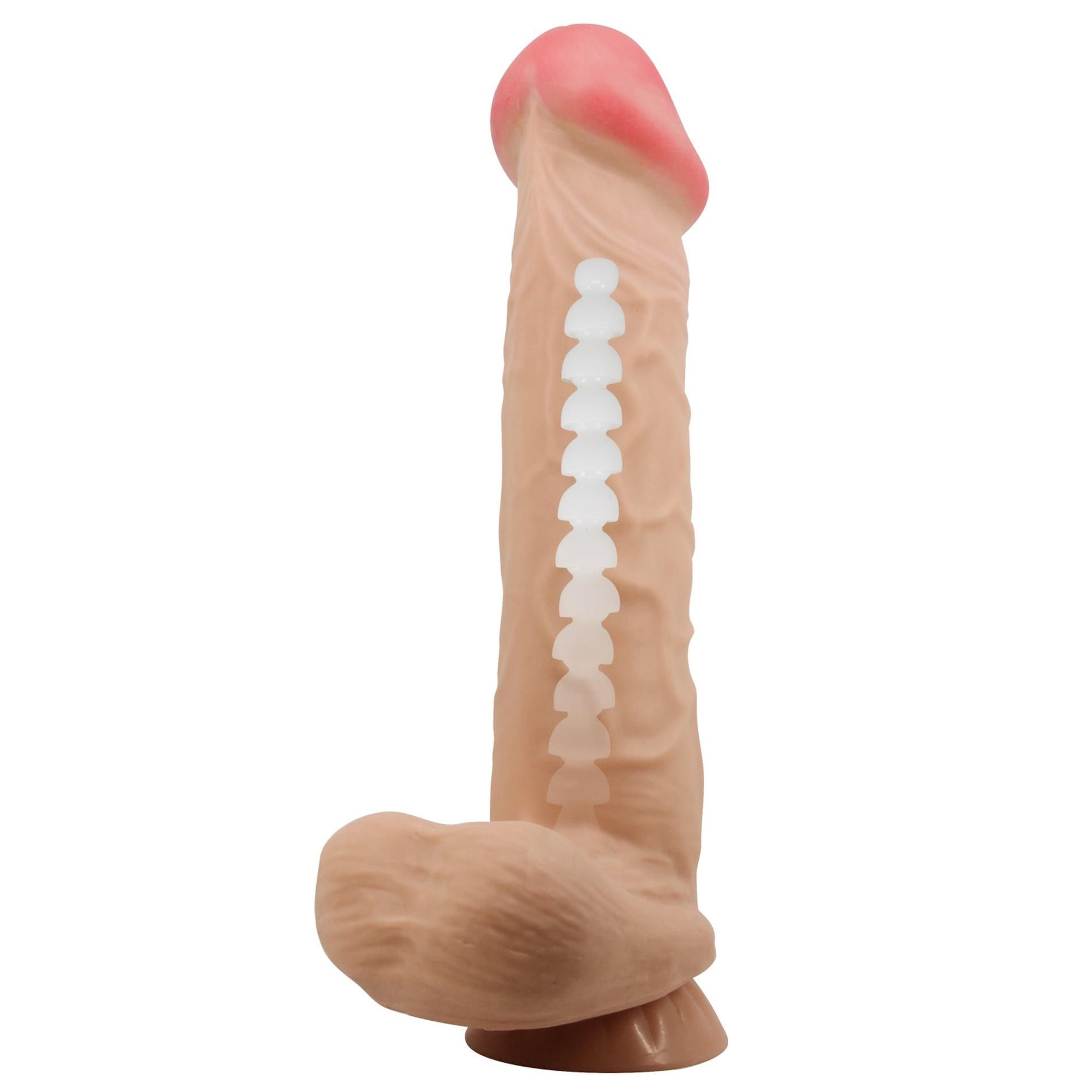 Фаллоимитатор Baile Sliding Skin Bendable 10.2'', 26 см (телесный)