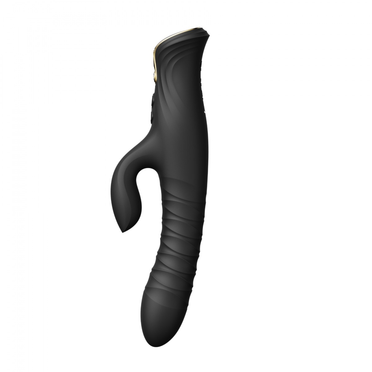 Вибратор-кролик Zalo Mose Rabbit Thruster, 25,7 см (черный)