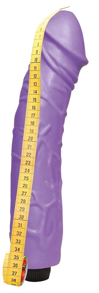 Вибратор Queeny Love Giant Lover Skin, 33 см (фиолетовый)