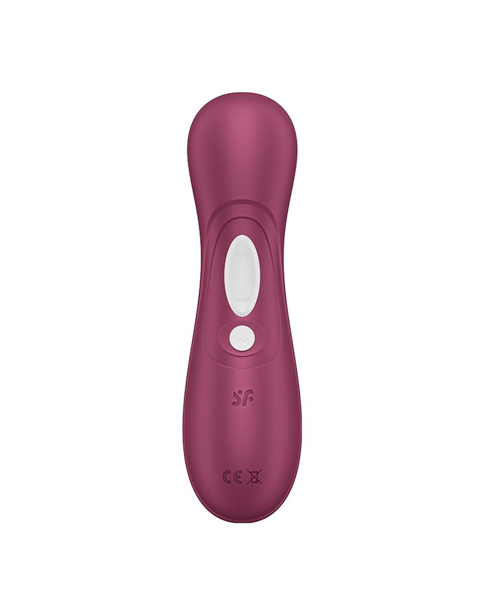 Вакуумний стимулятор клітора з вібрацією Satisfyer Pro 2 Generation 3 with Liquid Air (вишневий)