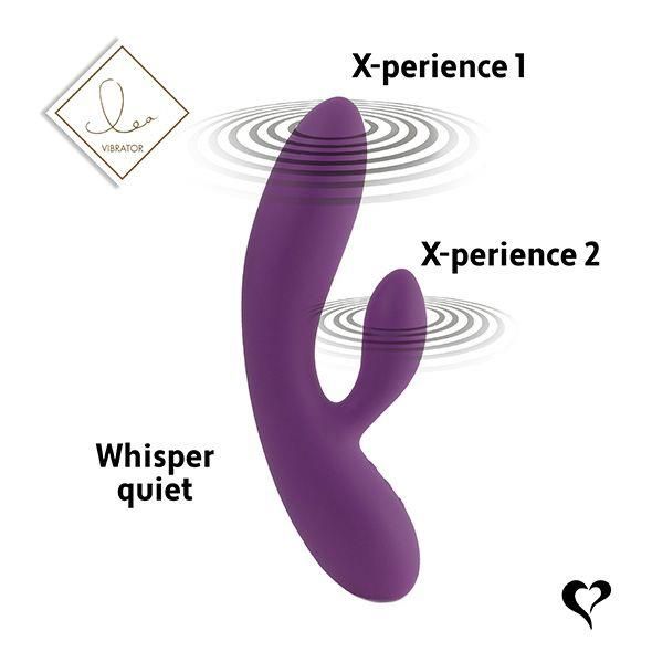 Вибратор-кролик FeelzToys Lea, 20,2 см (фиолетовый)