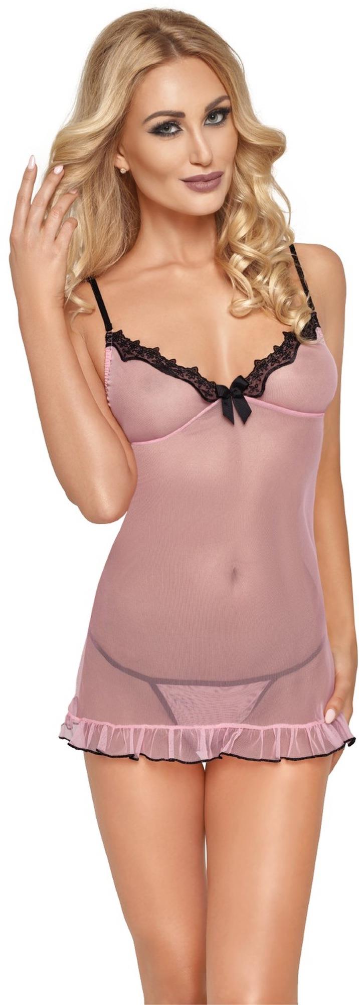 Koszulka i stringi Roxana 6740, S (różowy)