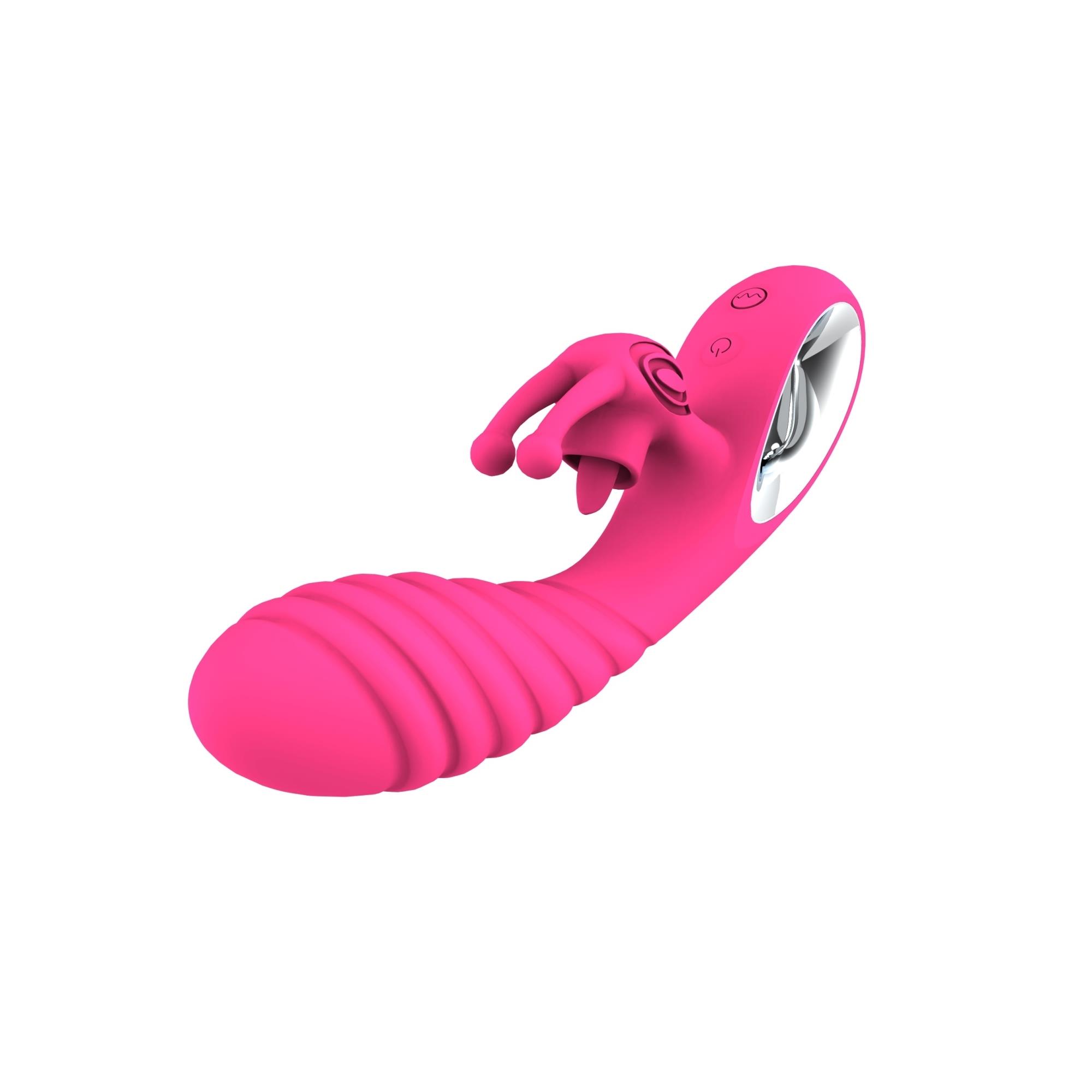 Вибратор-кролик Boss Series Vicky, 20.4 см (розовый)