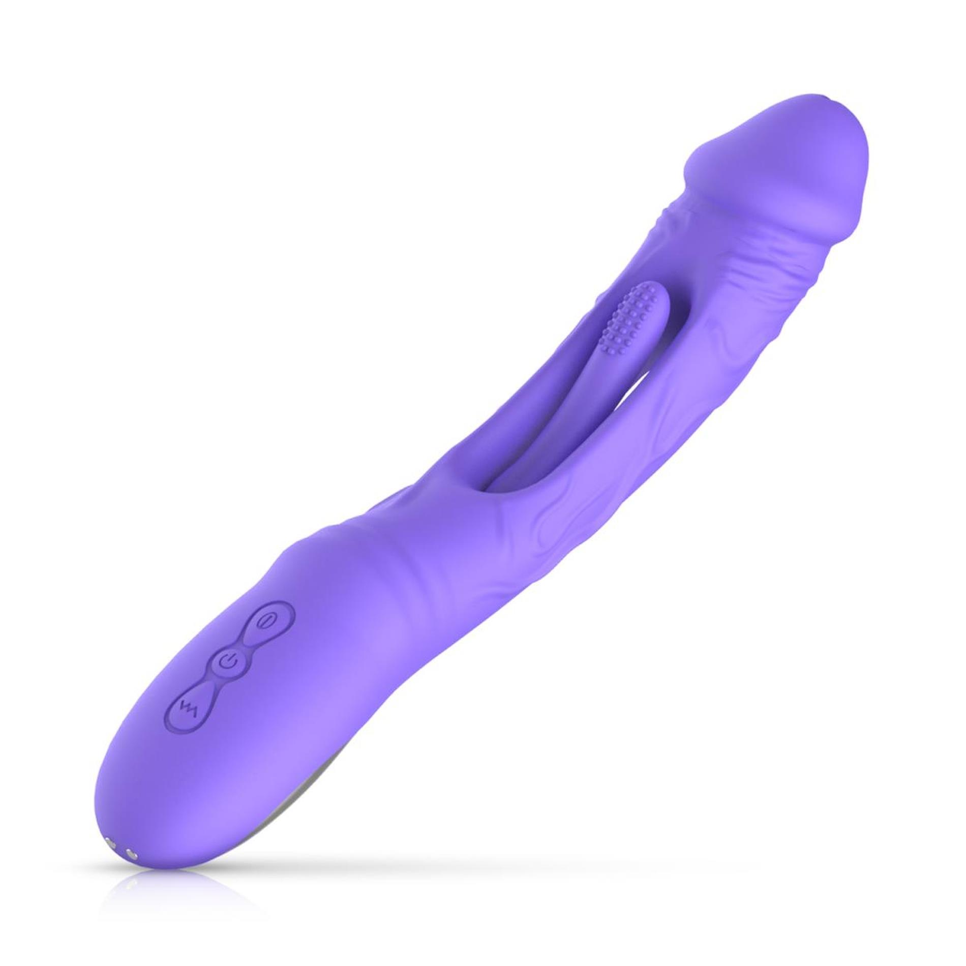 Вибратор Good Vibes Only Flax G-Spot, 25.1 см (фиолетовый)