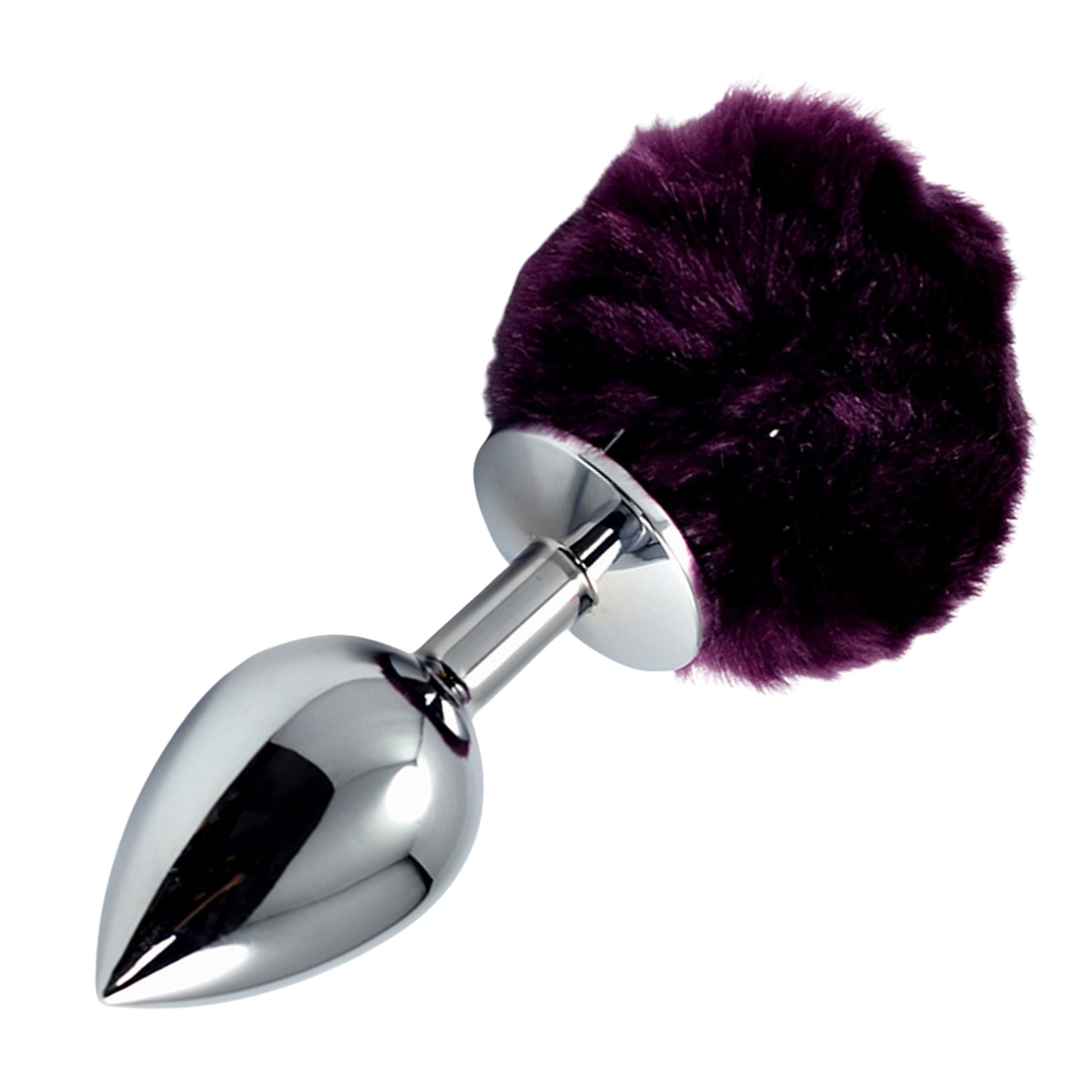Korek analny LoveToy Large Silver Plug, 17 cm (czarny)