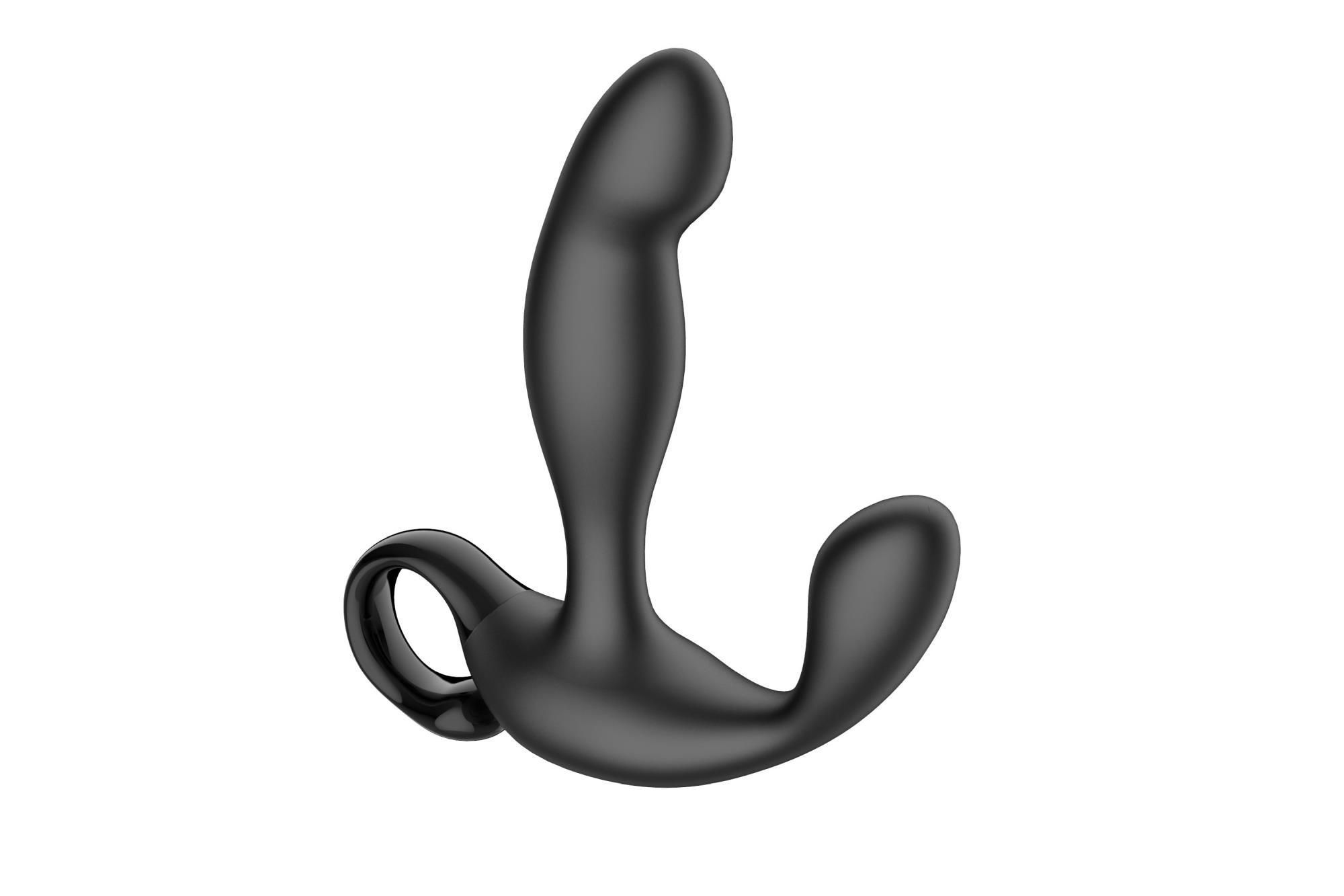 Стимулятор простаты B - Series Cute Finger Wiggle, 17.1 см (черный)